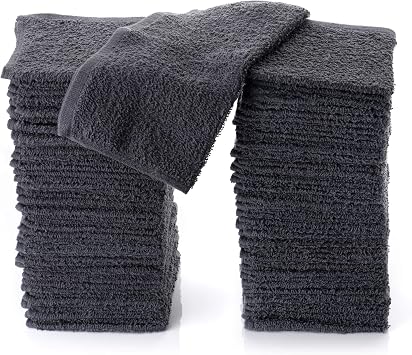 Simpli-Magic Cotton Washcloths, Pack of 48, 12 x 12