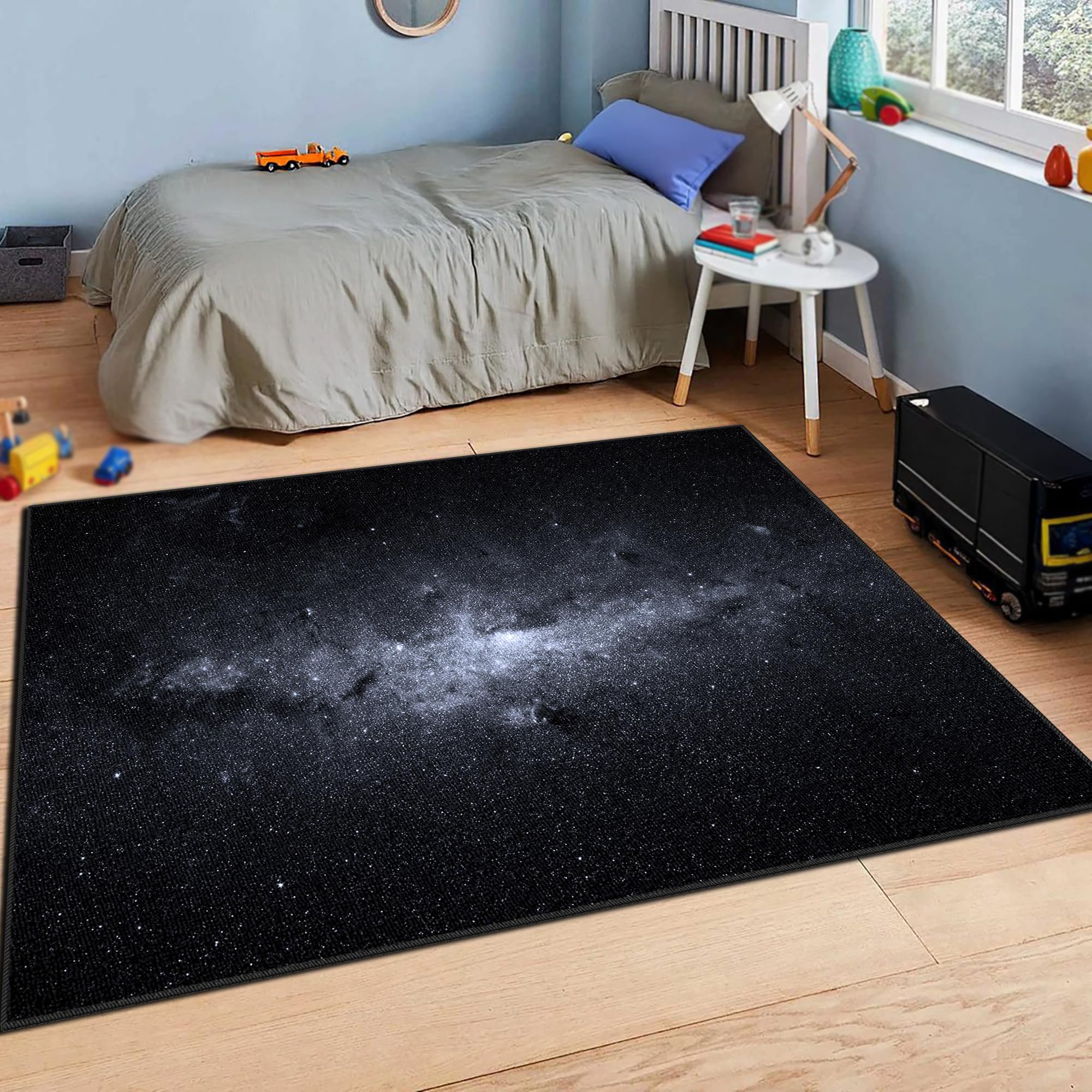 Antypoślizgowy dywan do salonu, można prać w pralce, mata z krótkim włosiem, 200 x 220 cm | Nadający się do prania dywan gamingowy do sypialni pokoju dziecięcego jadalni, biura, miękki antypoślizgowy dywanik pod łóżko