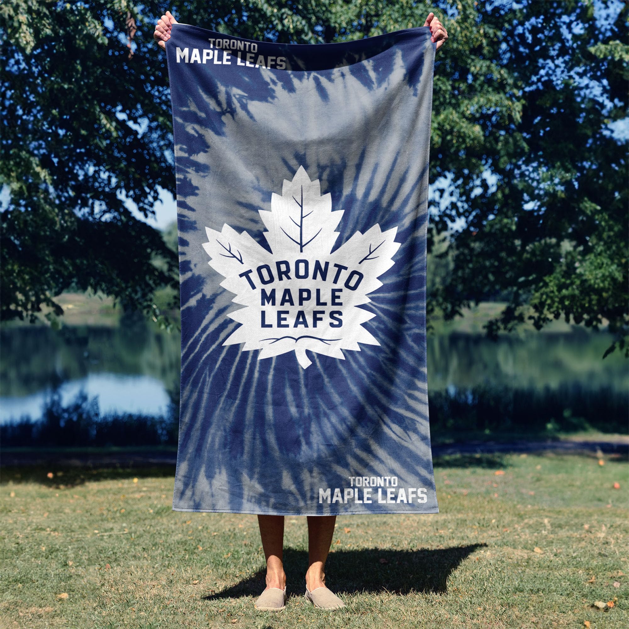Northwest NHL Toronto Maple Leafs Psychedelisches Strandtuch, weich und saugfähig, Pool-Handtuch, schnell trocknend, 76,2 x 152,4 cm