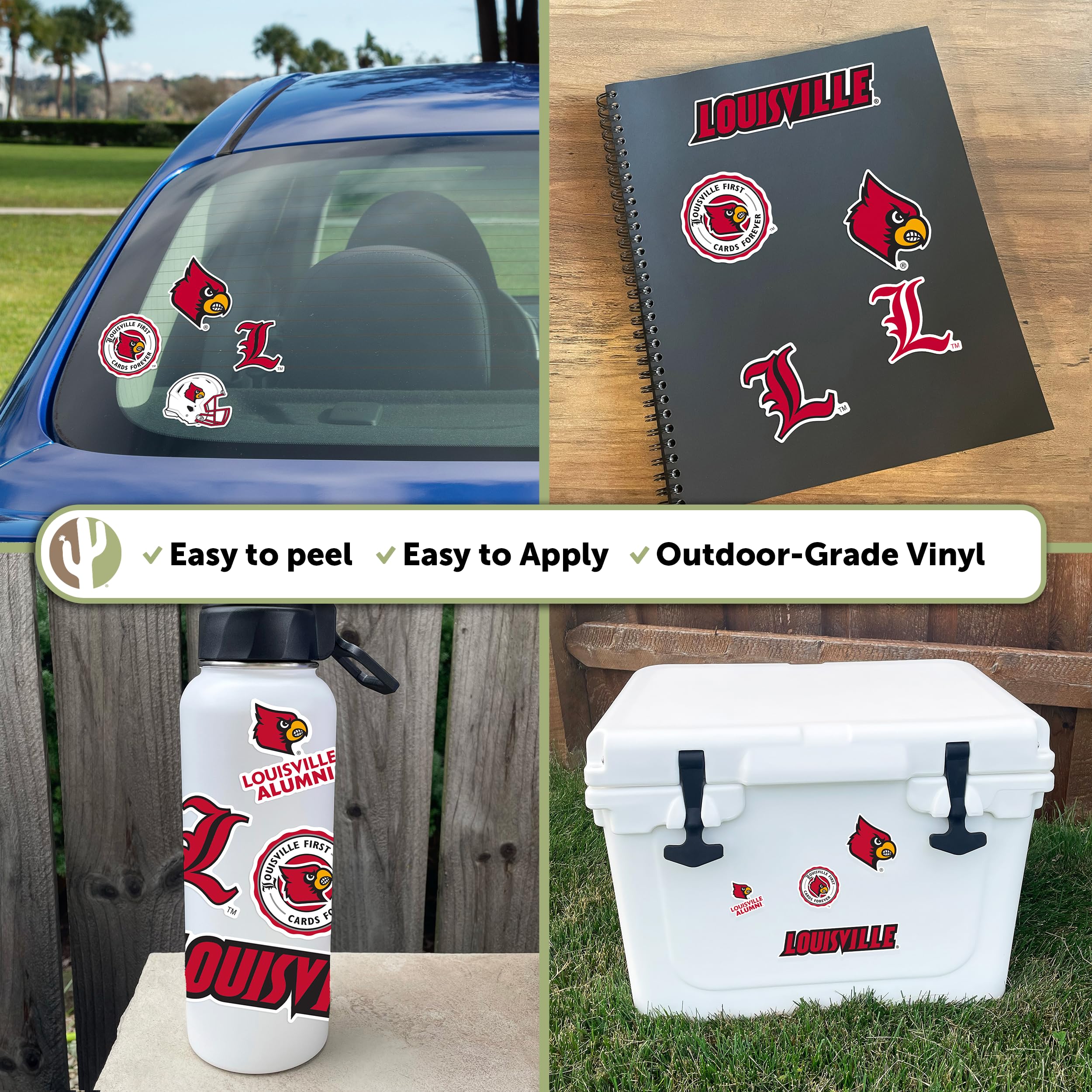 Desert Cactus Ole Miss University Sticker Sheet - Officially Licensed University Of Mississippi Decals For Laptop, Car, Water Bottle - View #6