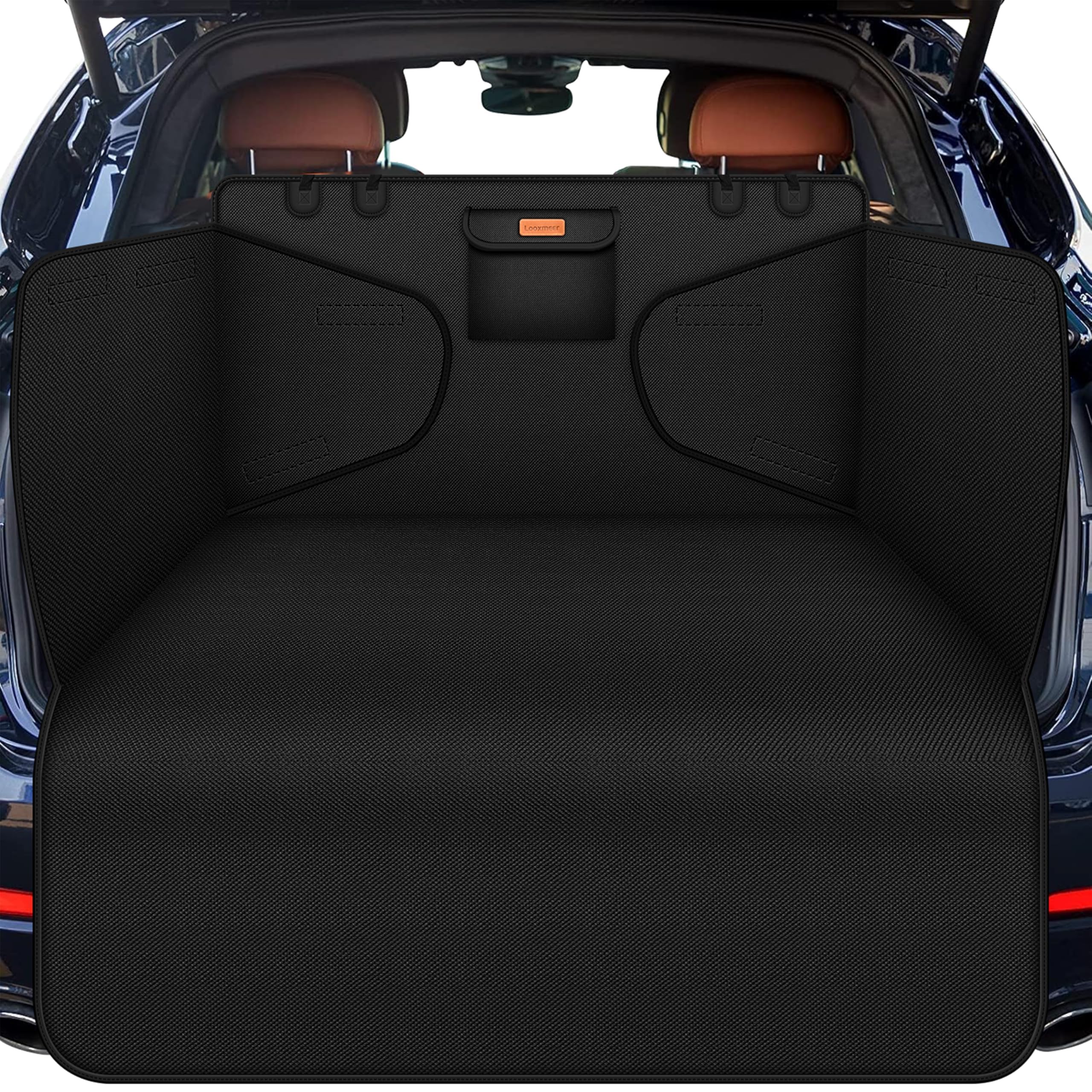 Protection Coffre de Voiture Chien Universelle, Couverture Chien Auto Imperméable, Vert Foncé