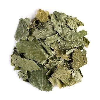 Black Currant Leaves Organic Dried Whole Leaf - Tart Fruity Herbal Tea | Hand picked currant leaves dried whole for a tart fruity infusion enjoyed on its own or blended into herbal tea blends