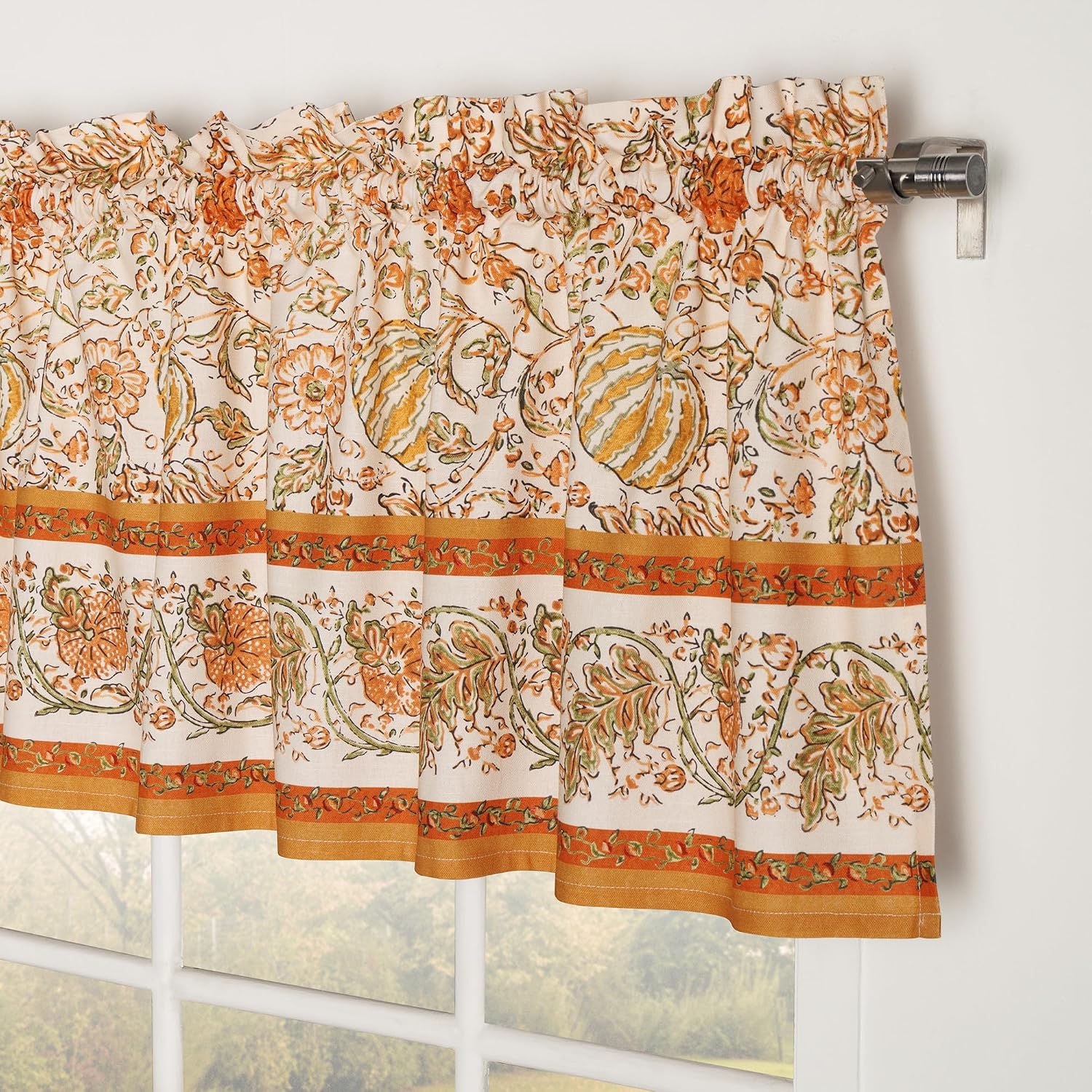 Maison d' Hermine 100% Cotton Kitchen Curtain Set for Windows - Rod Pocket
