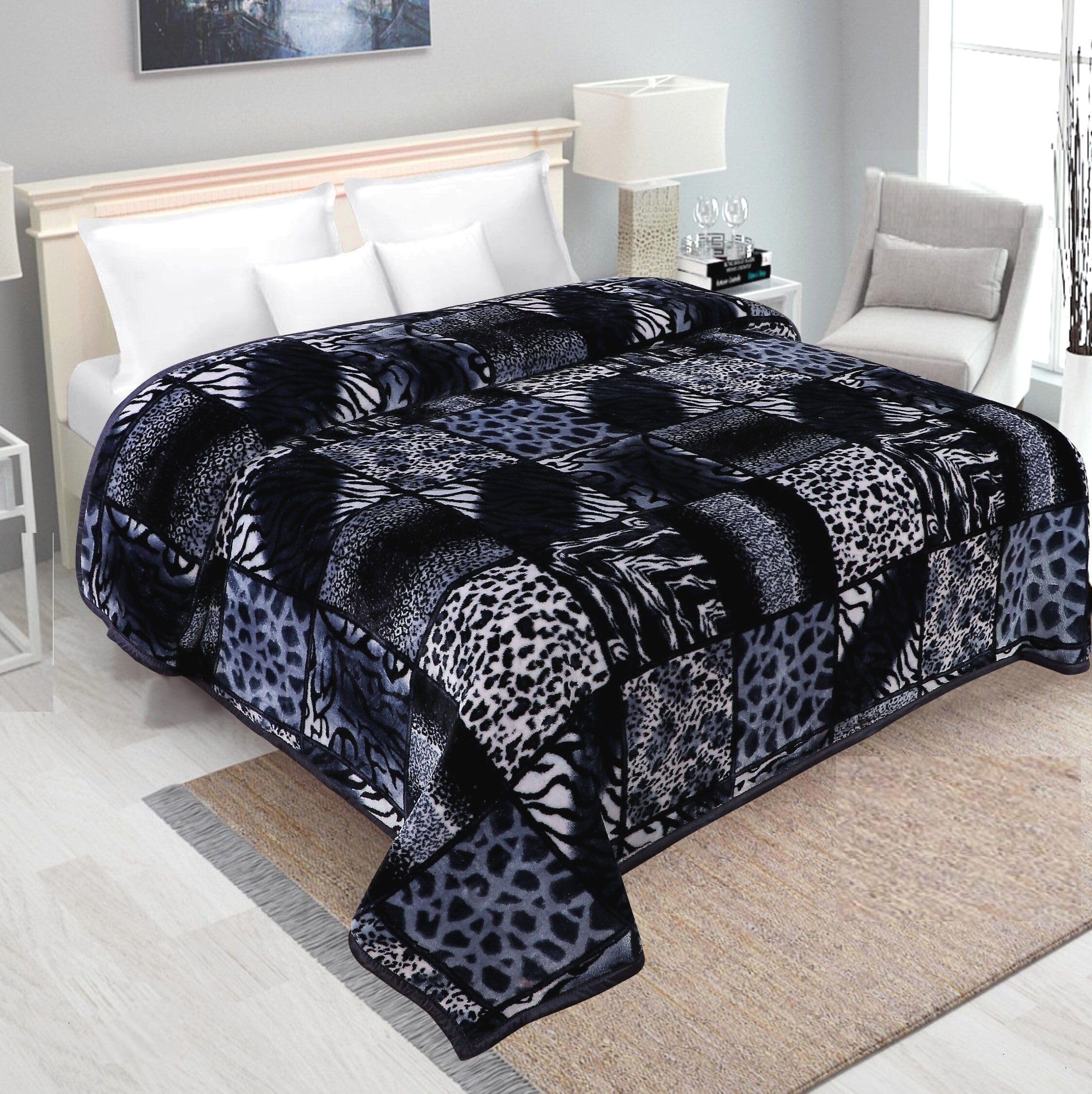 Super Soft Printed Double Bed Blanket for Heavy Winter, Single Ply Mink Blanket King Size with 240 x 220 Cm –(Multicolor, Pack of 1) TG-401-image-40