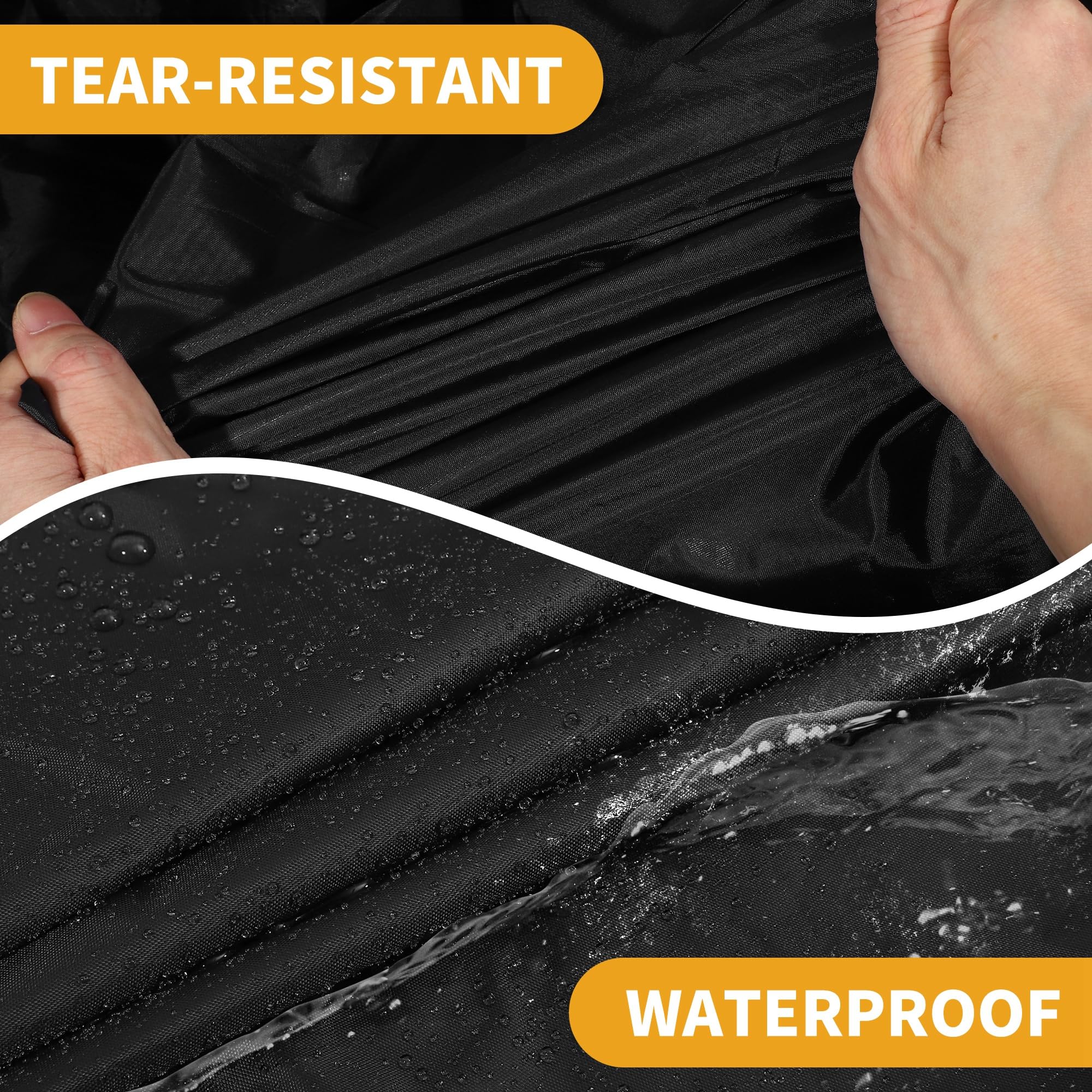 Partuto Car Cover Waterproof All Weather 210D UV Sun Rain Protection for Mini Cooper 2DR with Left Side — view 7