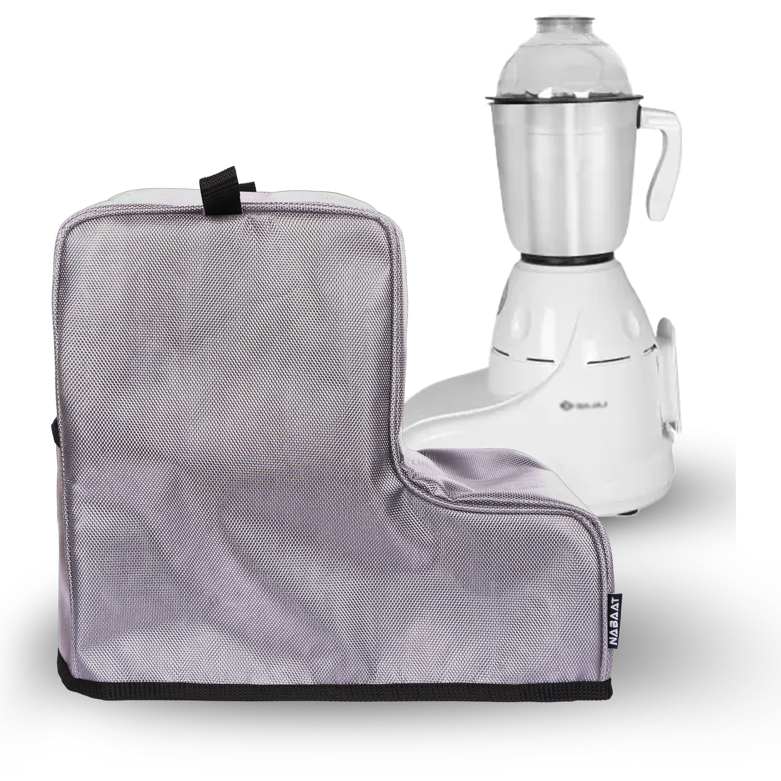 Waterproof Dust Cover for ‘L’ Type Mixer Grinders for Kitchen Table Top Standard Size with Pocket, Light Grey (10”X 7”X 12”)-image-26