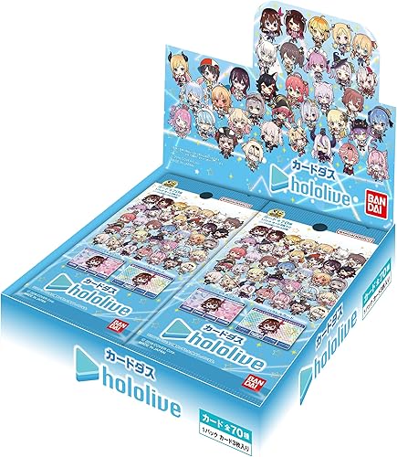 BANDAI Carddass de plástico Hololive (caja), paquete de 20