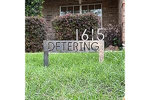 Custom Lawn Address Sign: The Perfect House Number Sign for Your Yard