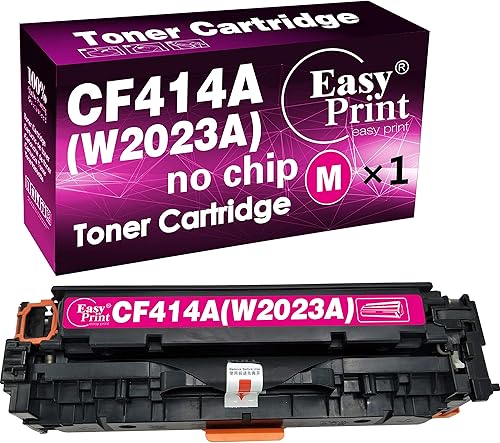 EASYPRINT (1 cartucho de tóner Magenta) compatible con CF414A W2023A 414A utilizado para M454nw M454dw M454dn, MFP M479dw M479fdn M479fdw,