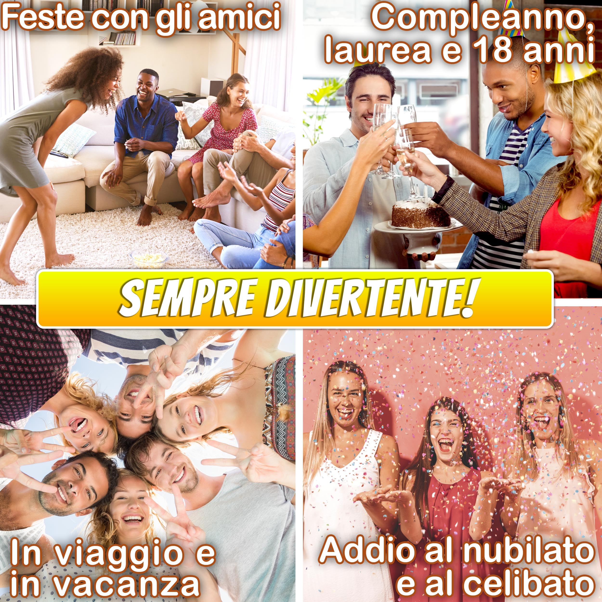 Magma Games | CARTE PER BERE - Giochi da Tavolo Adulti Alcolici - Drinking Game - Regali Simpatici e Divertenti - Idee Regalo per Lei e Lui, per Natale, Amica, Amiche