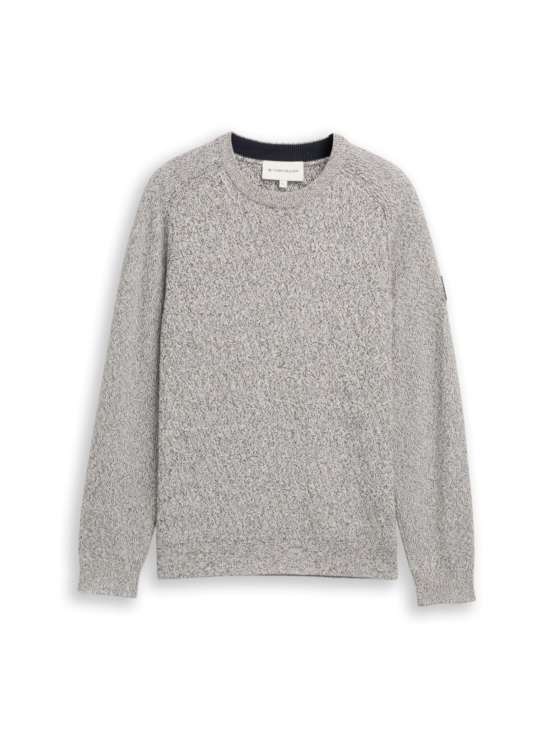 TOM TAILOR Herren Strickpullover aus Baumwolle