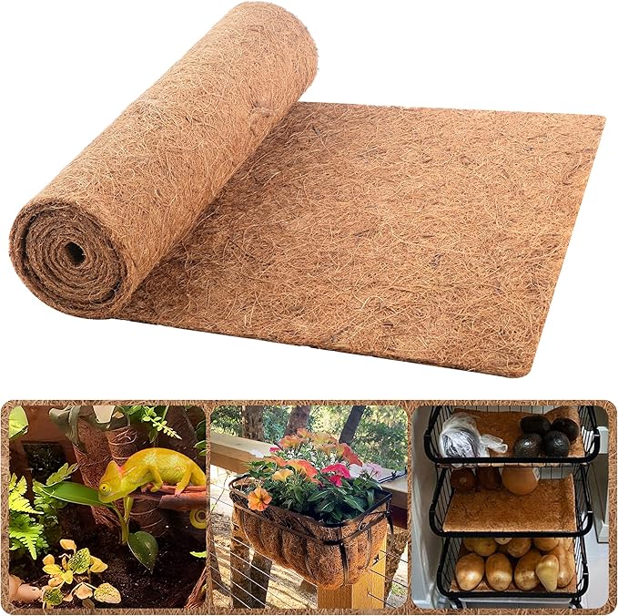 Coco Liner Roll For Hanging Baskets And Garden Wall Troughs Coco Hanging Basket Liner Garden Plant Pot Filler Coconut Coir Liner Roll Coco Hanging Basket Wall Trough Liner