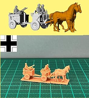 1/144 WWII German Horse Drawn MG Wagon (Fine Detail) Resin Kit
