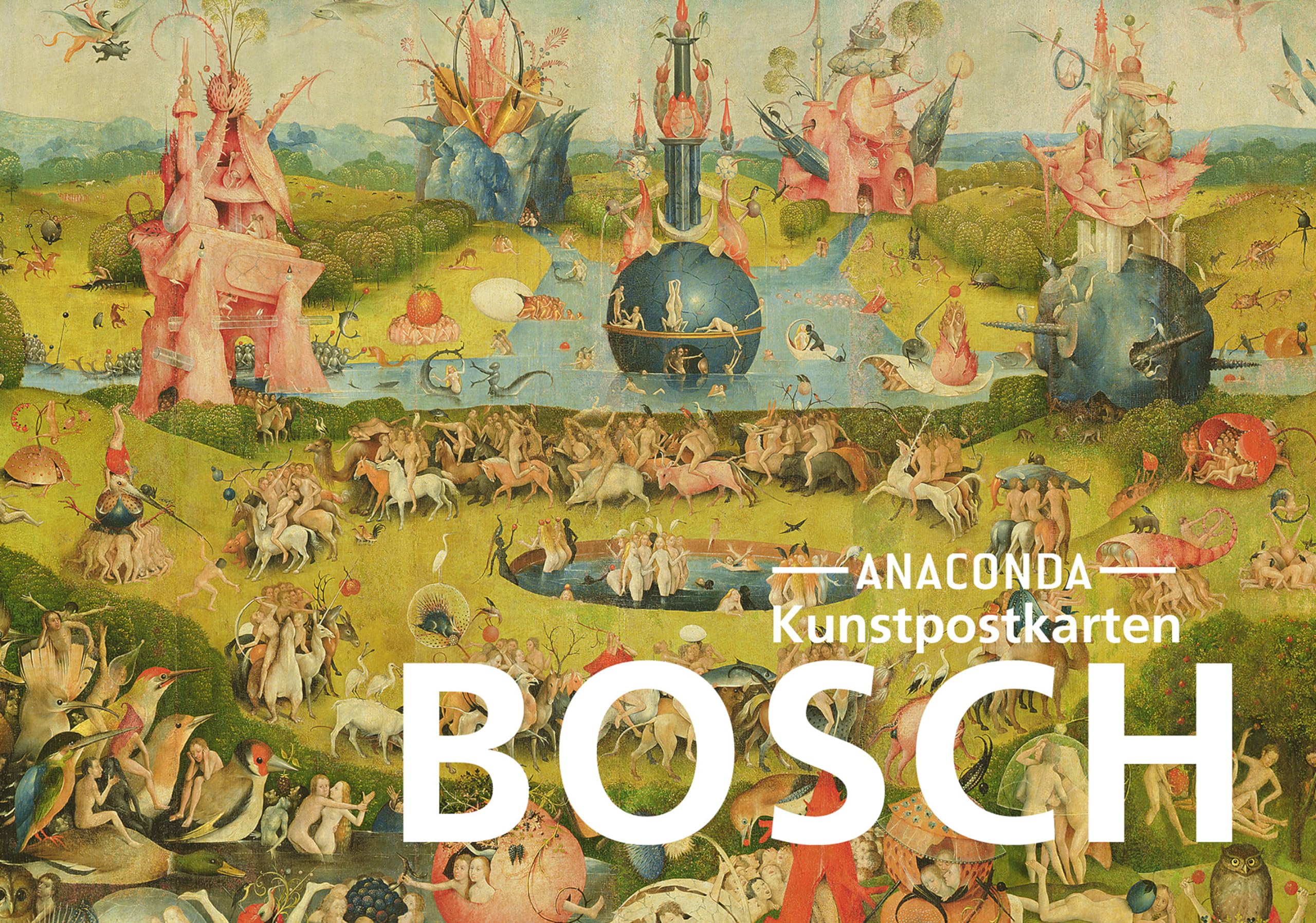 Postkarten-Set Hieronymus Bosch: 18 Kunstpostkarten aus hochwertigem Karton. ca. 0,28€ pro Karte