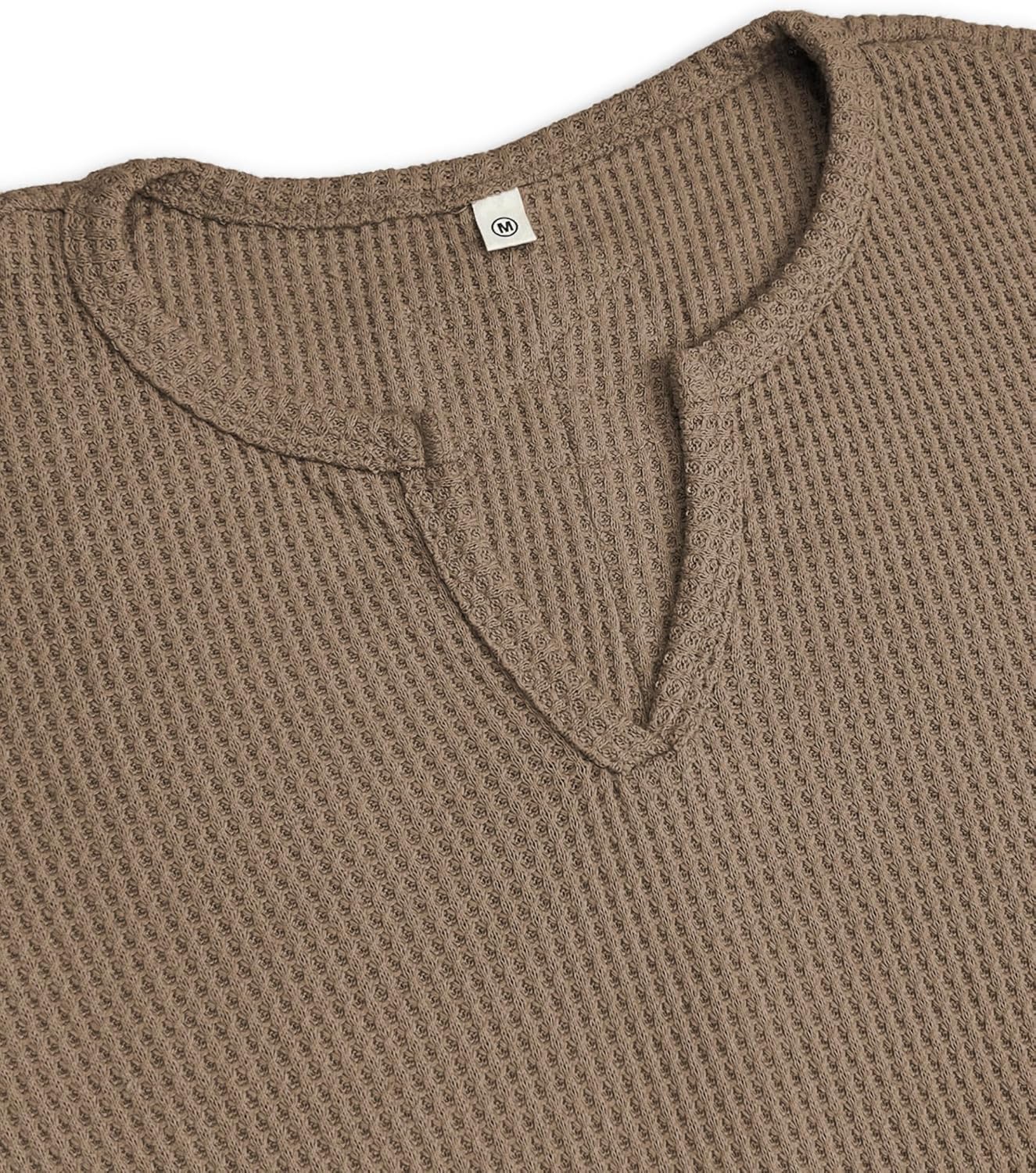 Jar of Love Women's Waffle Knit Tops Long Sleeve Shirts Henley Neck Fitting Warm Tee Tops Sweaters Pullovers - Image 4