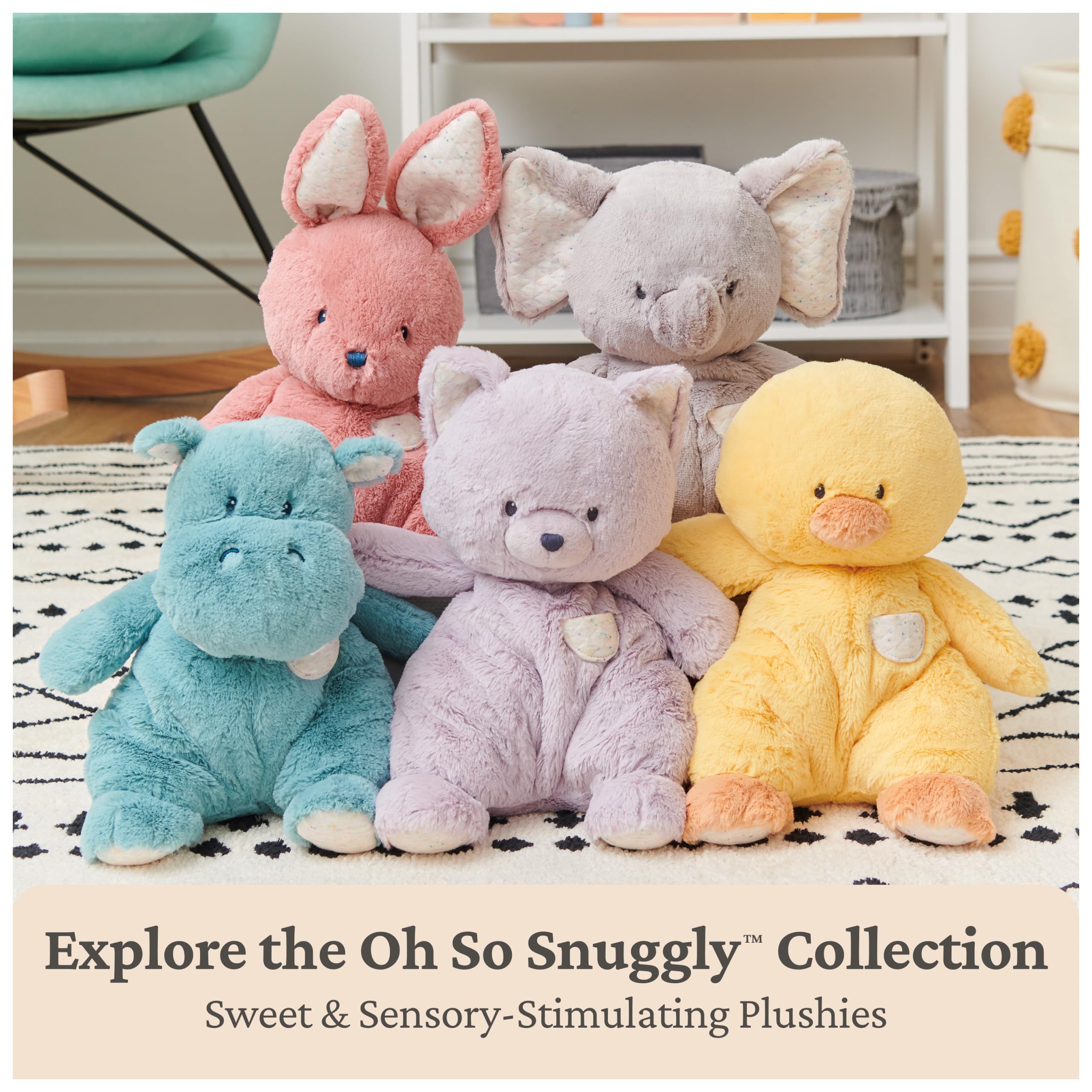 Baby GUND Oh So Snuggly Mucca Peluche Mucca Peluche Animale per Neonati e Neonati, Marrone, 31,8 cm