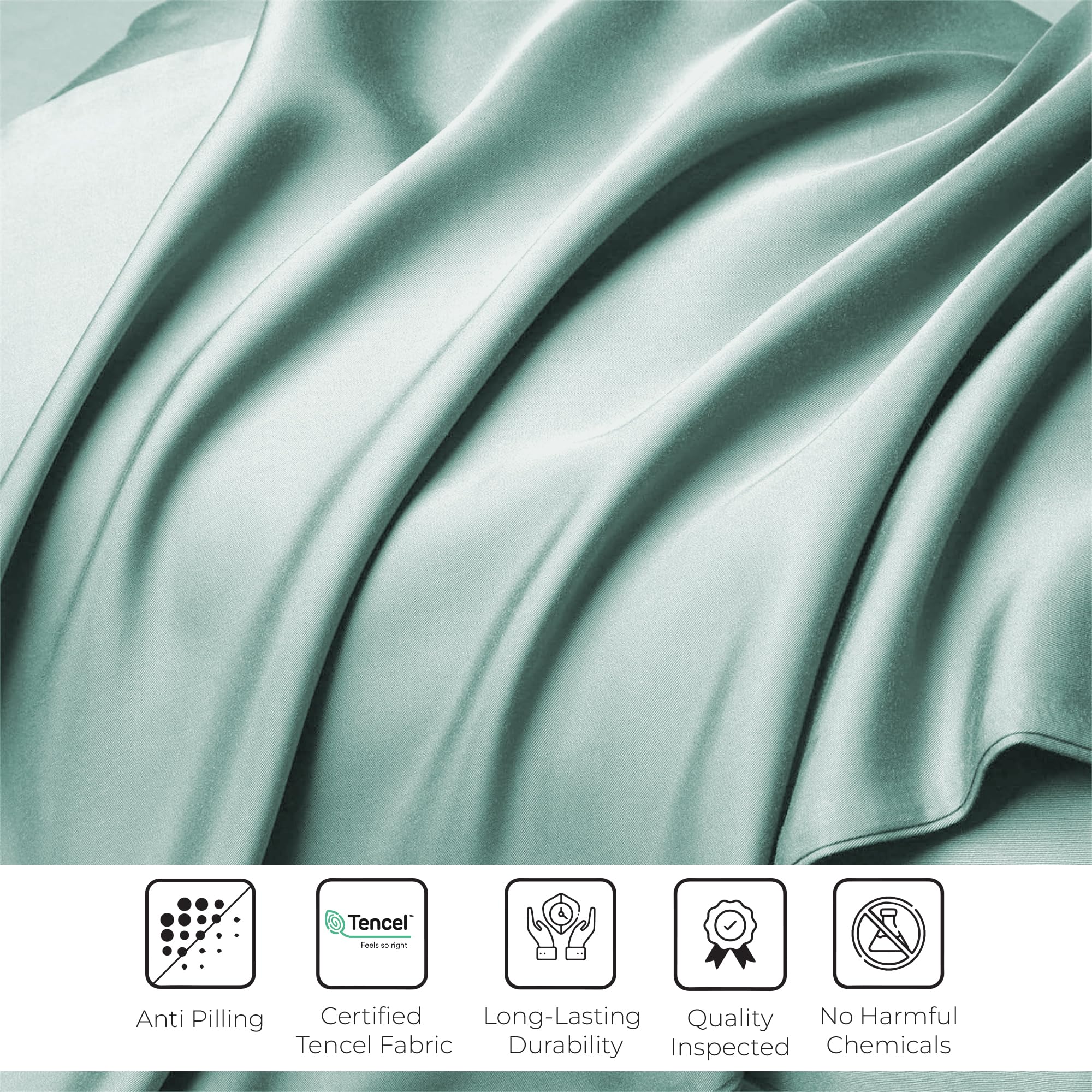 LINENWALAS Tencel Bettlaken 220x260 Cm - Kühlende Lyocell Bettwäsche Für Alle Jahreszeiten
