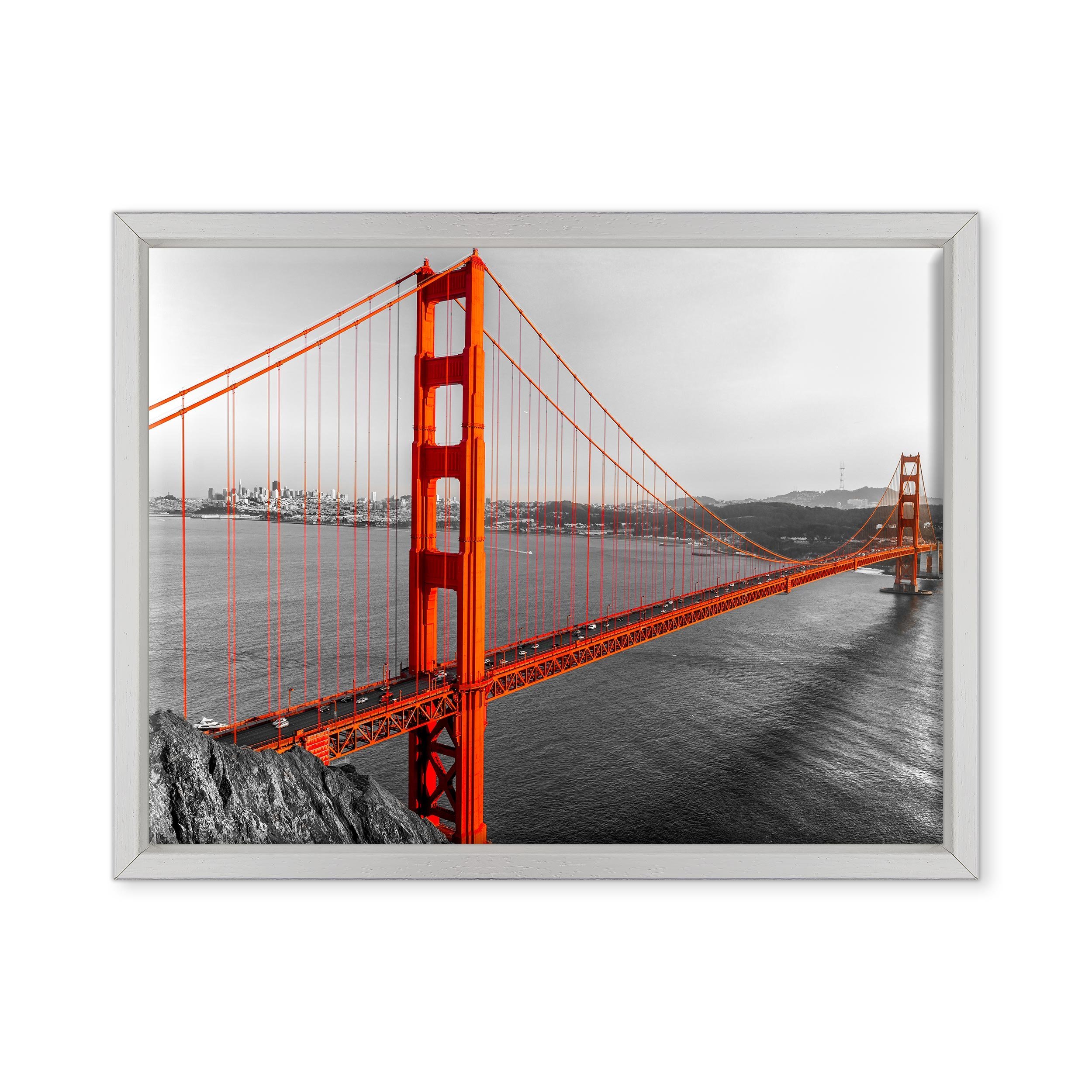 Stampa Golden Gate Bridge di San Francisco al tramonto di Editors Choice