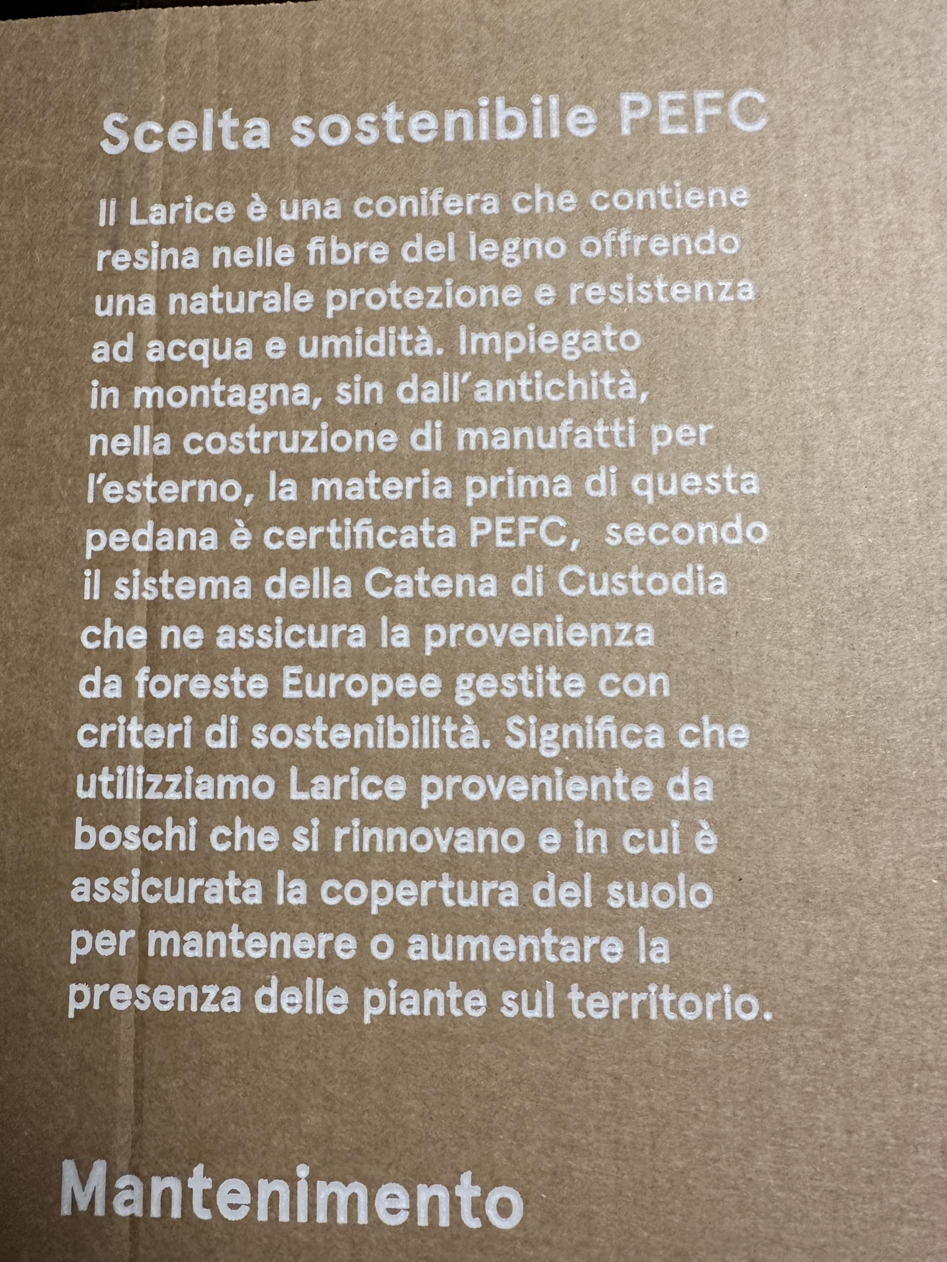 Castelmerlino Caillebotis doccia in larice scelto certificato PEFC 108x68 cm per piatti doccia 120x80 cm
