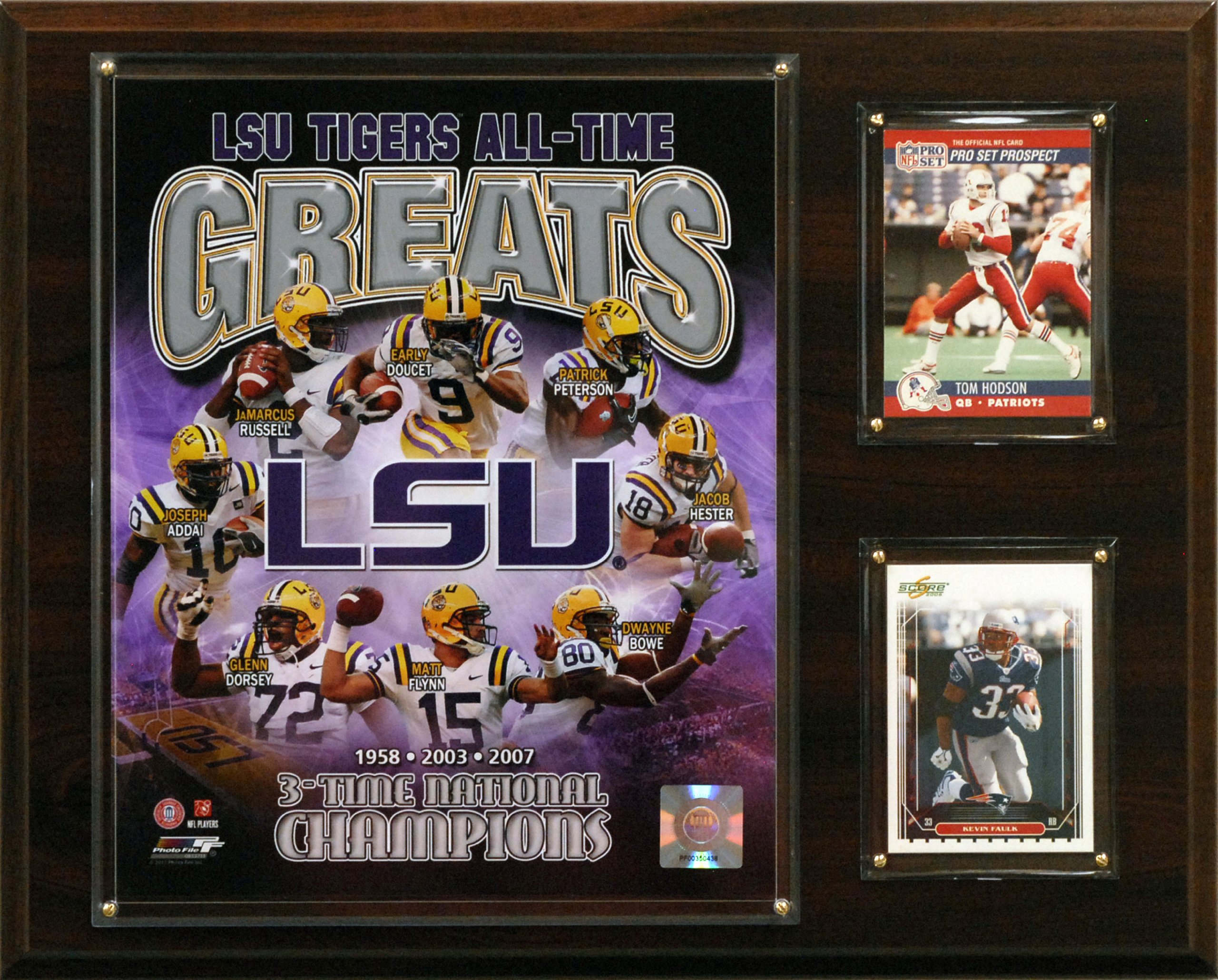NCAA Football LSU Tigers All-Time Greats Photo Plaque