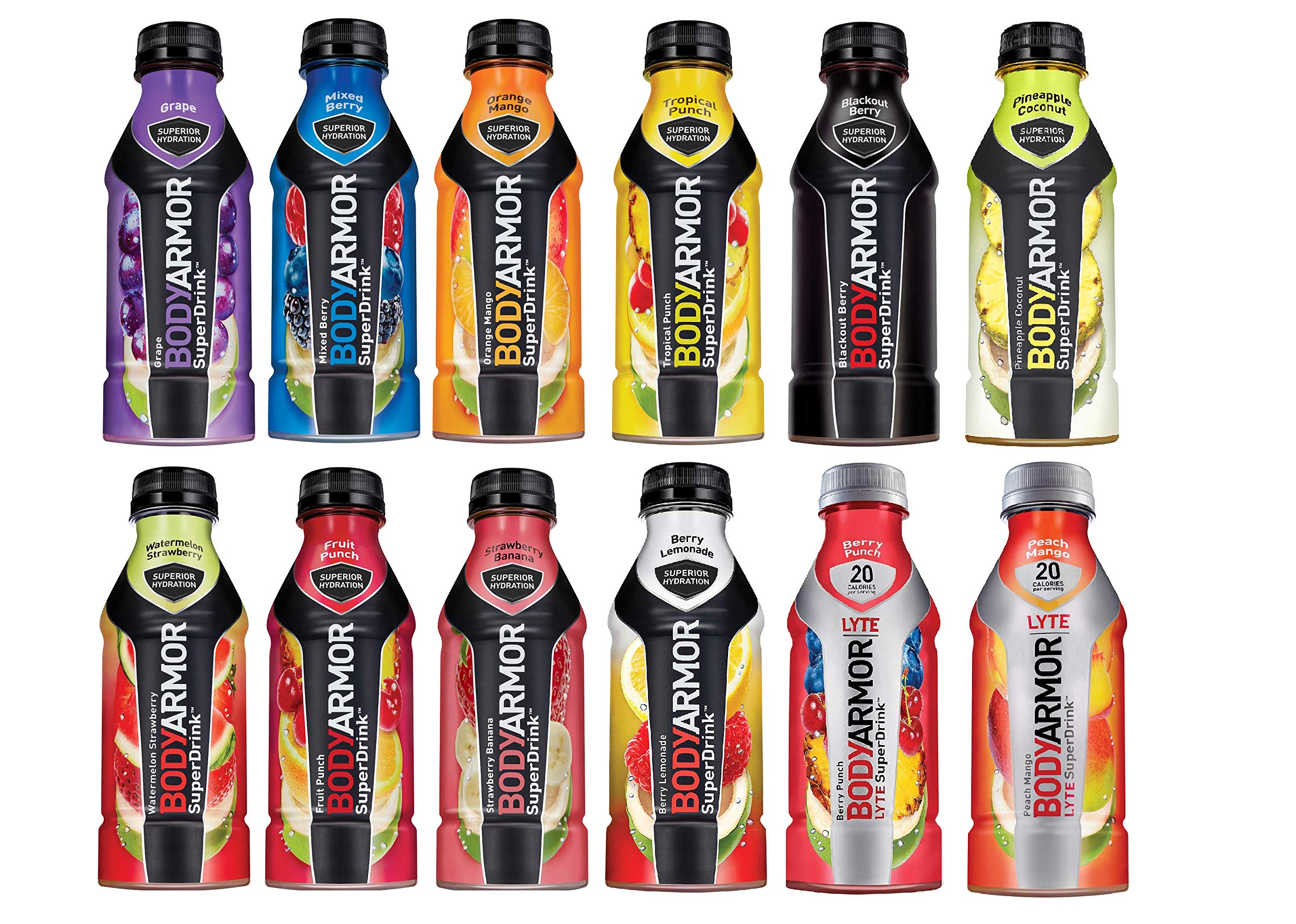 Buy BODYARMOR Sports Drink Sports Beverage, 12 Flavor Variety Pack