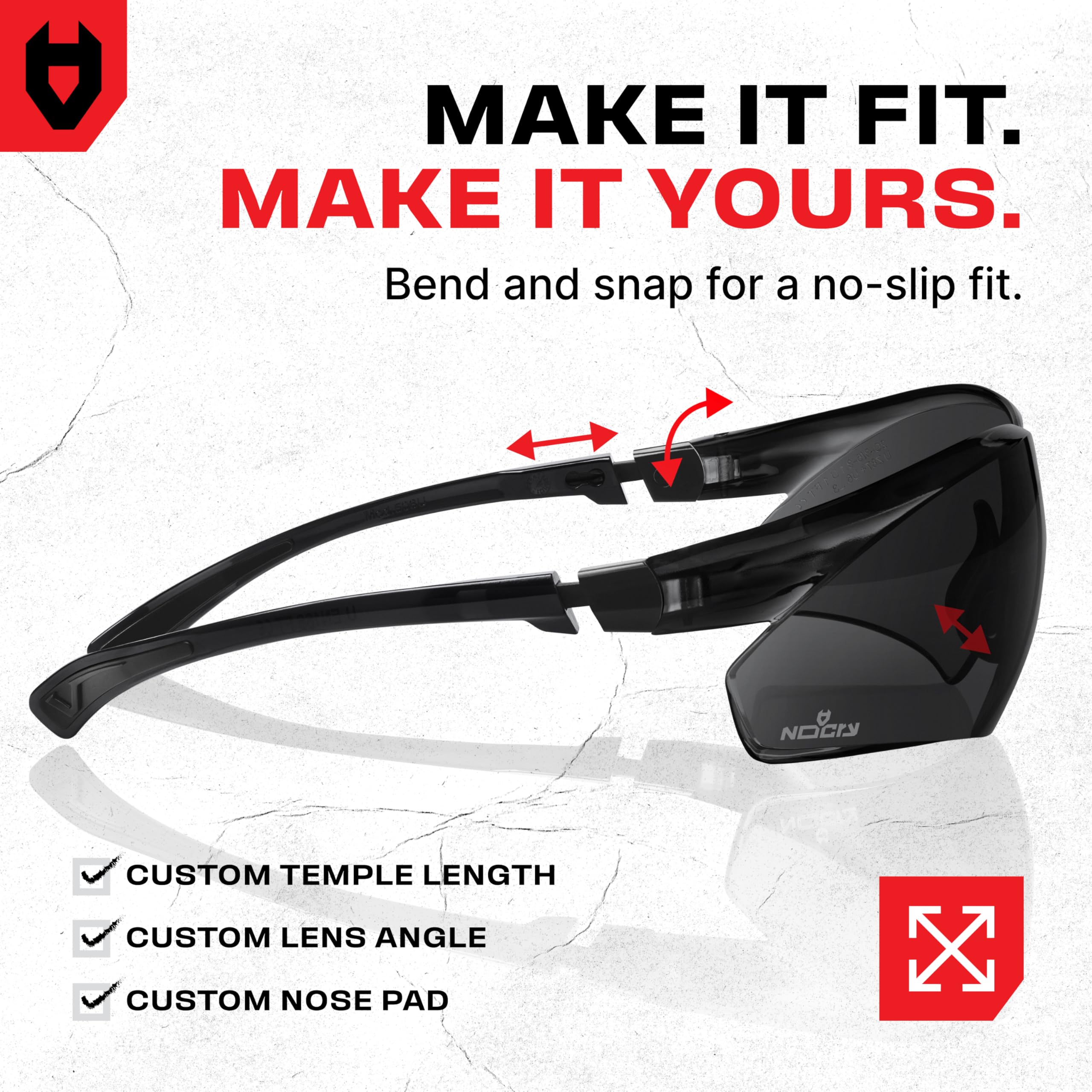 NoCry Safety Sunglasses - Anti-Fog & UV Protection -6 NoCry Safety Sunglasses - Anti-Fog & UV Protection -6