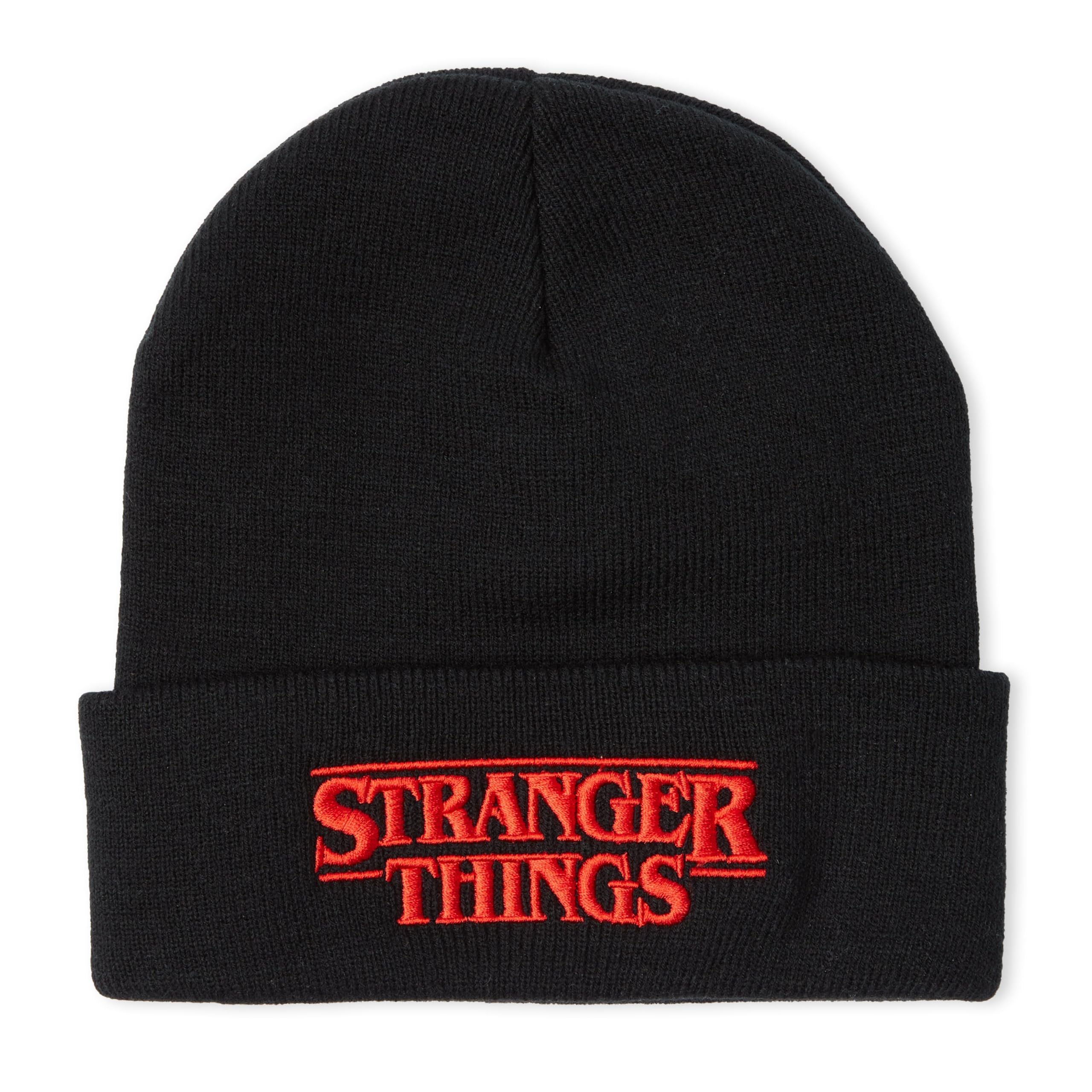 Zavvi Unisex Black Stranger Things Logo Beanie