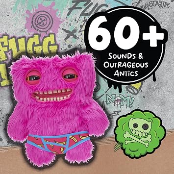 WOW!STUFF Fuggler Mr. Buttons 14 Interactive Plush (60+ Sounds)