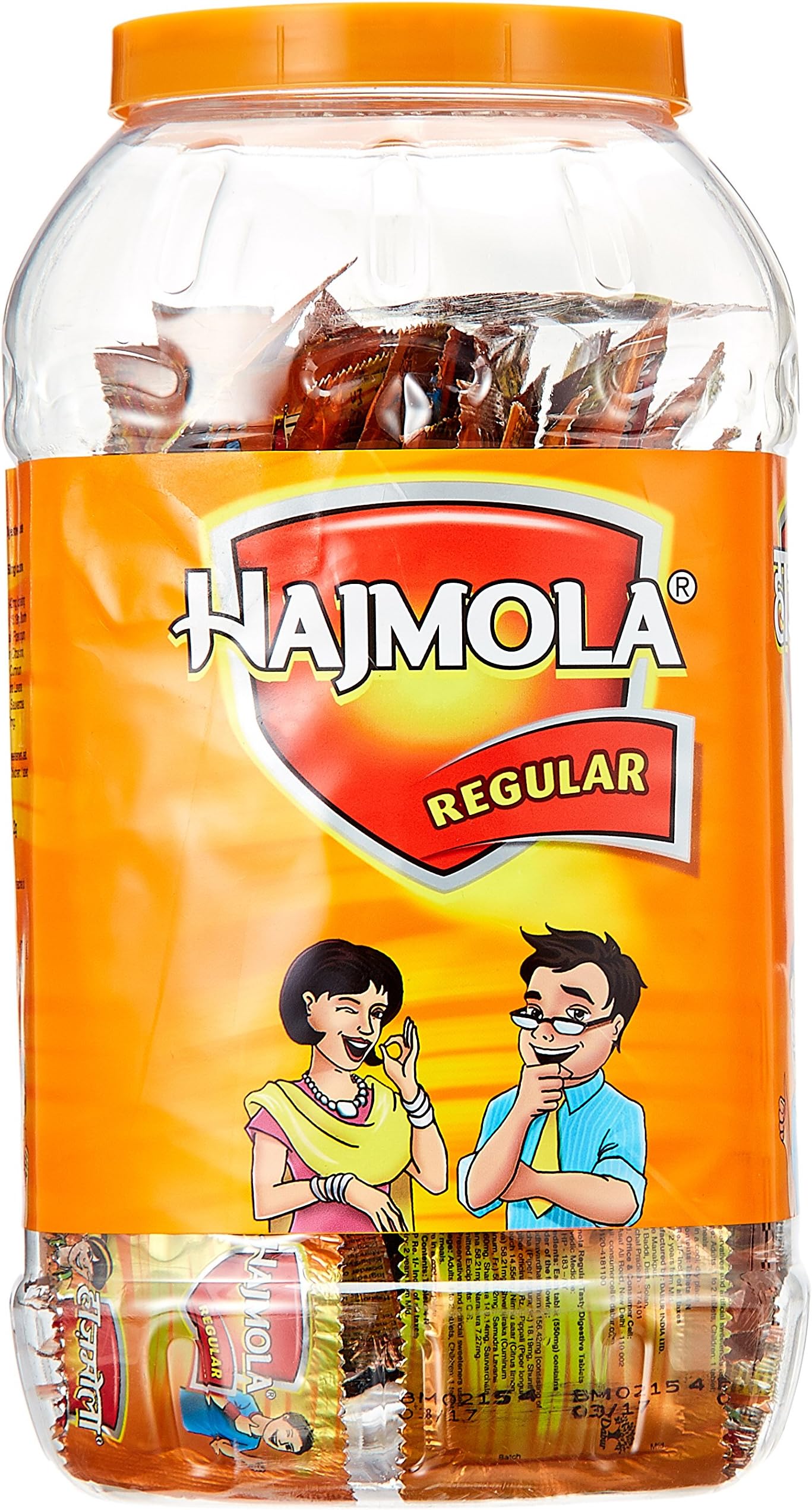 Hajmola Jar - 160 Sachets with Free Dabur Hajmola Amla - 25 ml (Worth Rupees 10)