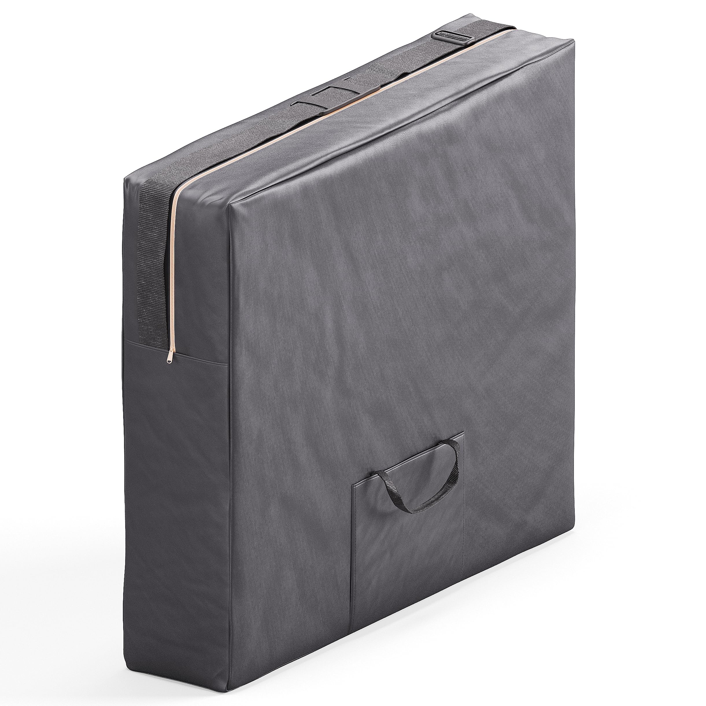 Beltom® Lettino da Massaggio 2 Zone in Legno Portatile 180 x 60 cm. - Borsa da Trasporto - PESA Solo 11,7 kg - Pannello Reiki - Angoli ARROTONDATI E RINFORZATI - Fisioterapia Tatuaggi Relax - Nero - 5