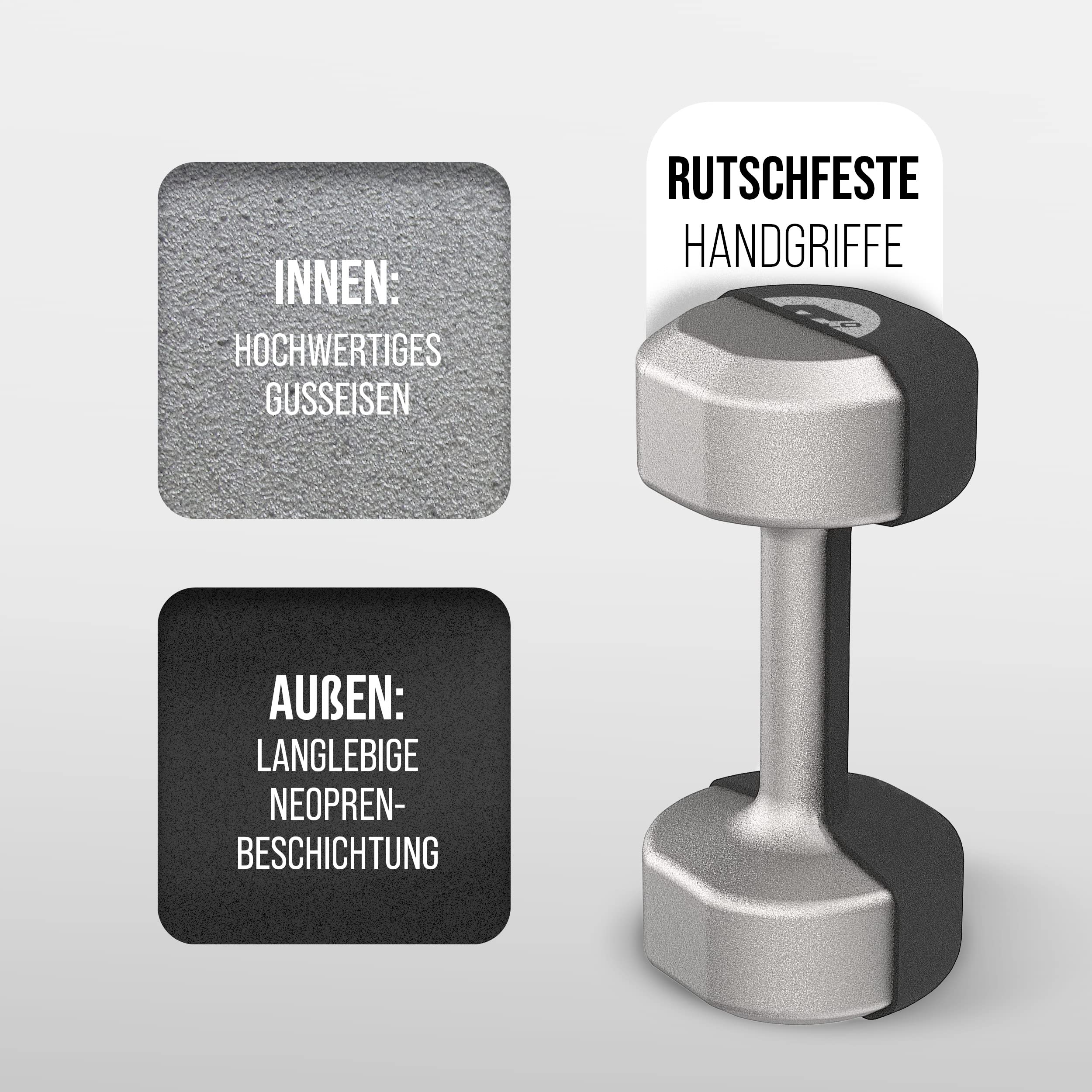 Apollo Hantel Set Kurzhantel | 2 Hanteln | 2er Hantelset | Gewichte für Krafttraining | Kurzhanteln 2er Set | Fitness Hanteln für Frauen & Männer | Dumbbells | Hanteln | Hantel Gewichte