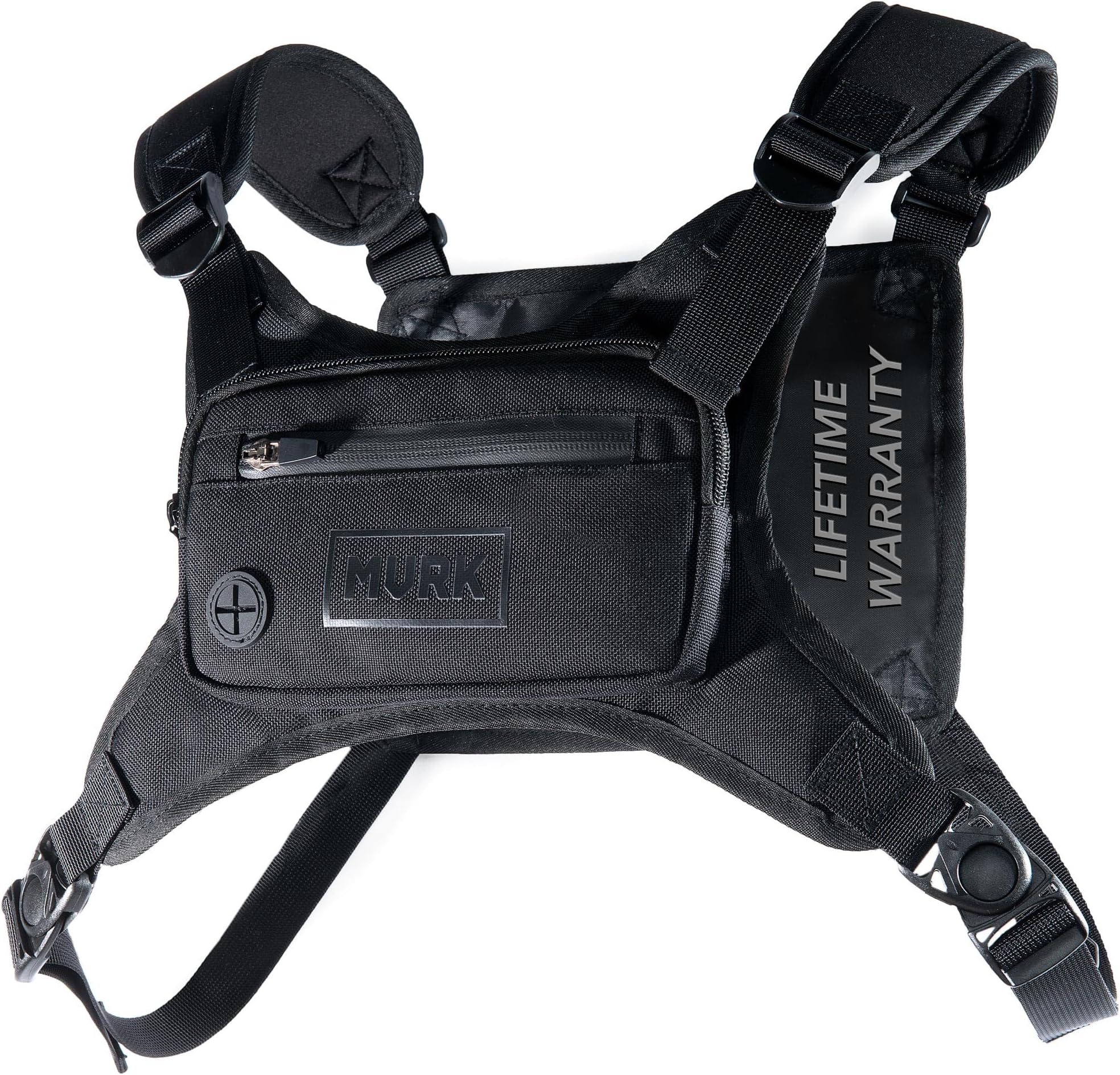 MVRK Water Resistant Running Vest Chest Pack, Phone Holder for Running, Lightweight Training Pack with Extra Storage & Reflective Detail