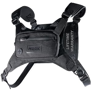 MVRK Water Resistant Running Vest Chest Pack Phone Holder for Running Lightweight Training Pack with Reflective Detail