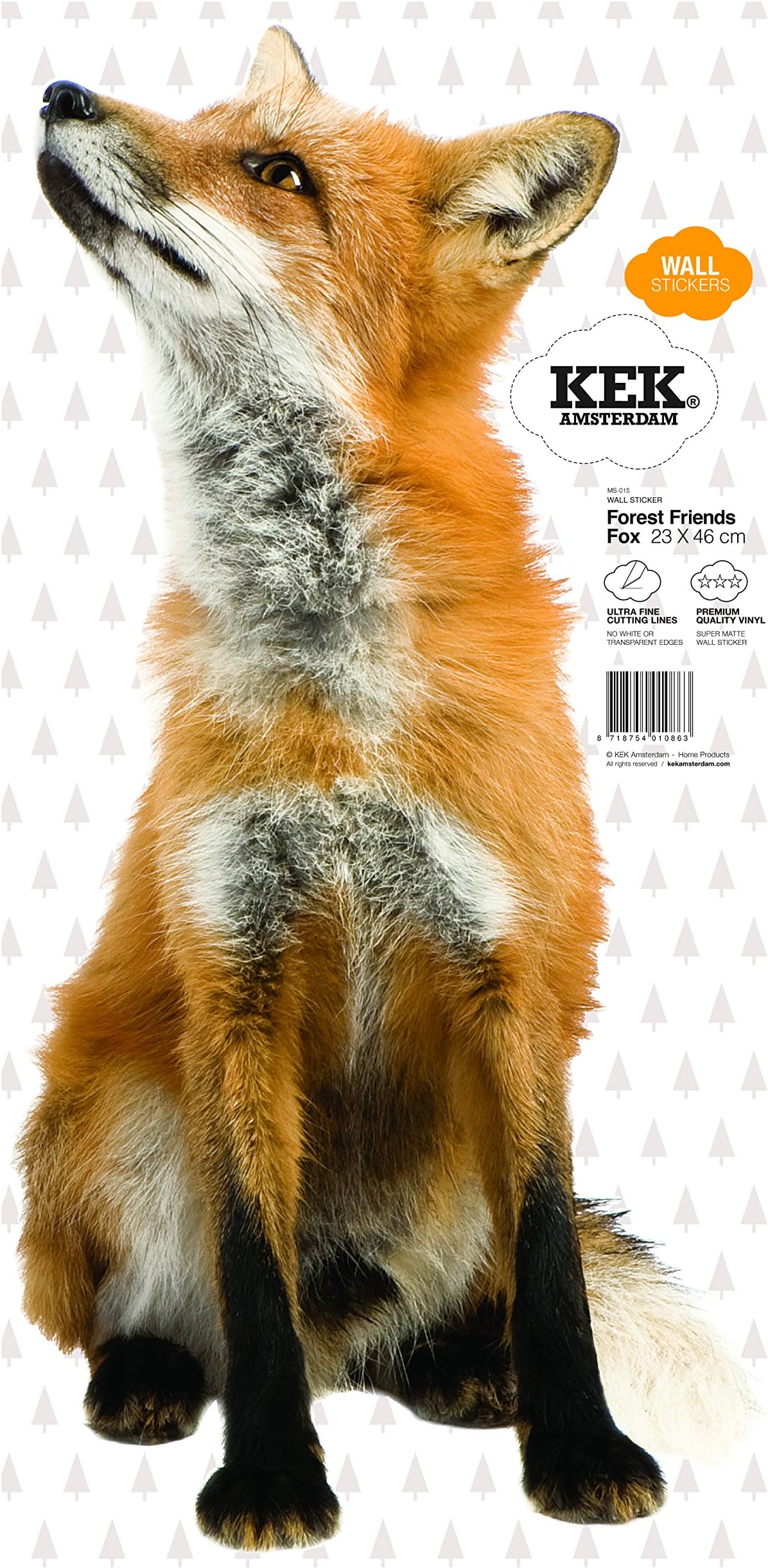 KEK Amsterdam Forest Friends Fox, Multi-Colour
