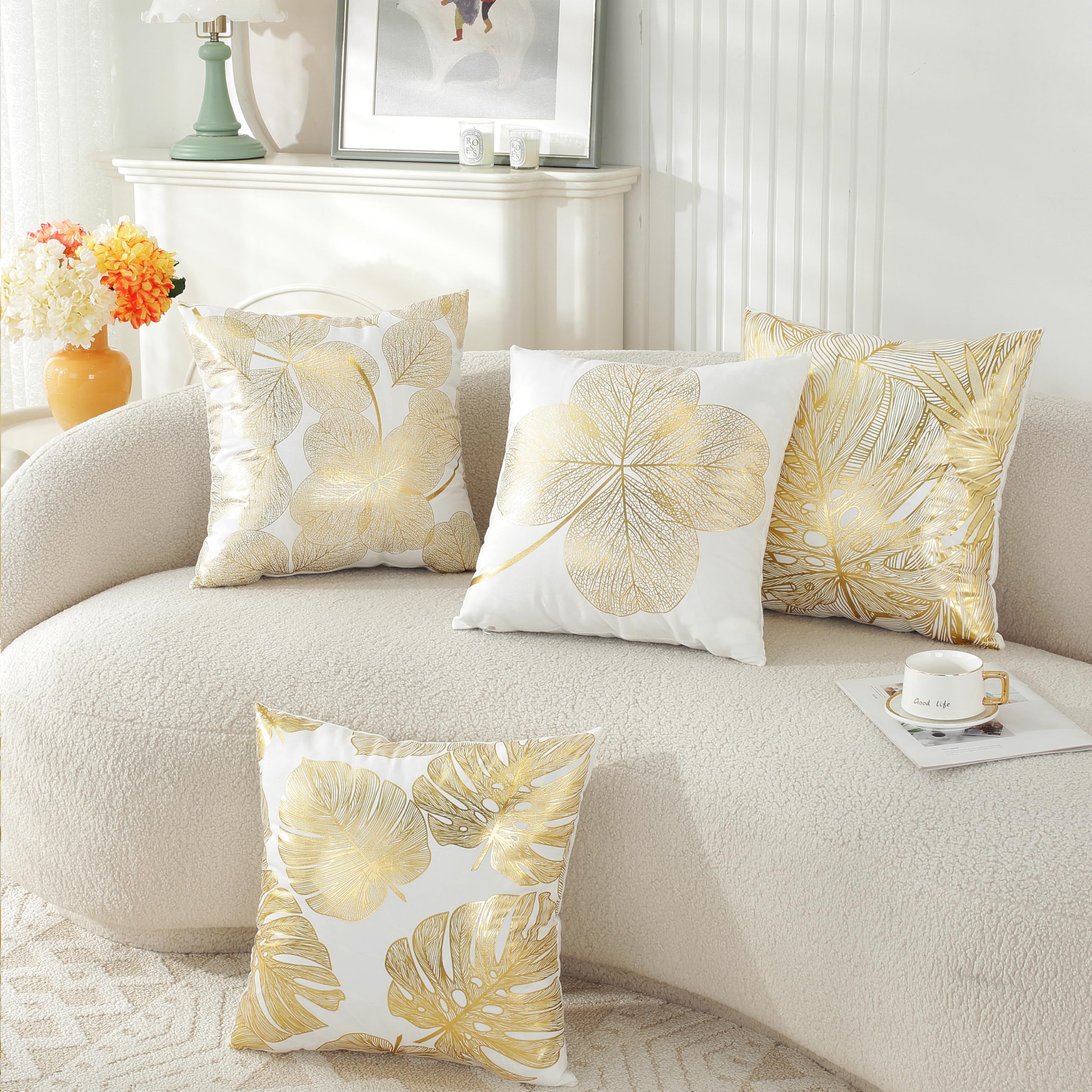 Housses de coussin douces et confortables de taille 45,7 cm