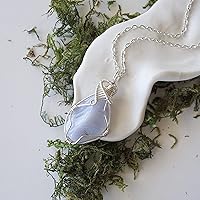 Vista 94 de NEW Designs by Nature Gems Handmade Fire Opal Necklace, October Birthstone Jewelry, With 24 Inch Silver Plated Chain, With a Gift Box, Handmade in