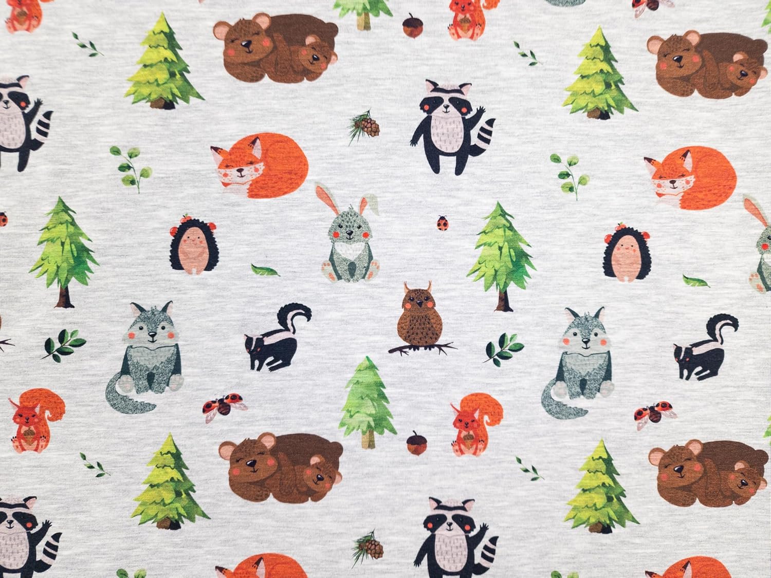 Baby boy Swaddle Blanket and Hat Set Newborn 0-3 Month Wrap Baby Receiving Blanket Animals Design (0-3 Months, Woodland)