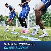 Vista 4 de BlazePod Soccer Reaction Training Kit – Reaction Light Pods to Improve Speed, Focus, & Decision-Making - Cognitive Light Drills for Football Players