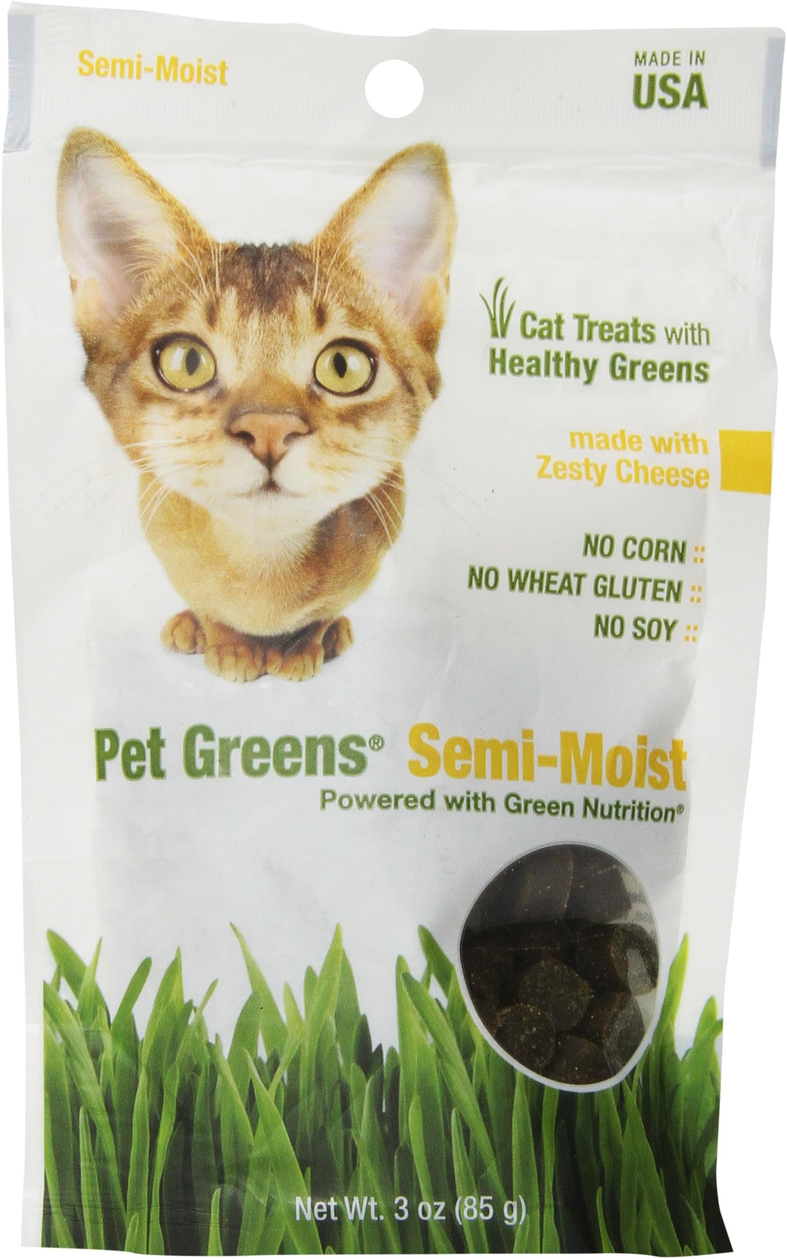 Bellrock Growers Pet Greens Semi-Moist Zesty Cheese Cat Treat
