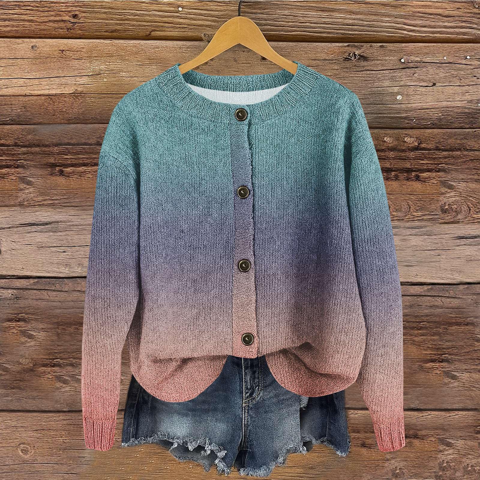 FUPODD Damen Strickjacke Elegant Pullover & Strickjacken Für Damen Winter