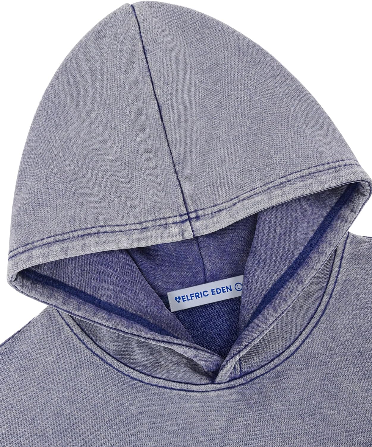 Aelfric Eden Washed Plain Hoodies For Men Women Vintage Acid Wash Oversized Sweatshirts Casual Streetwear Pullover Hoodie - Image 3