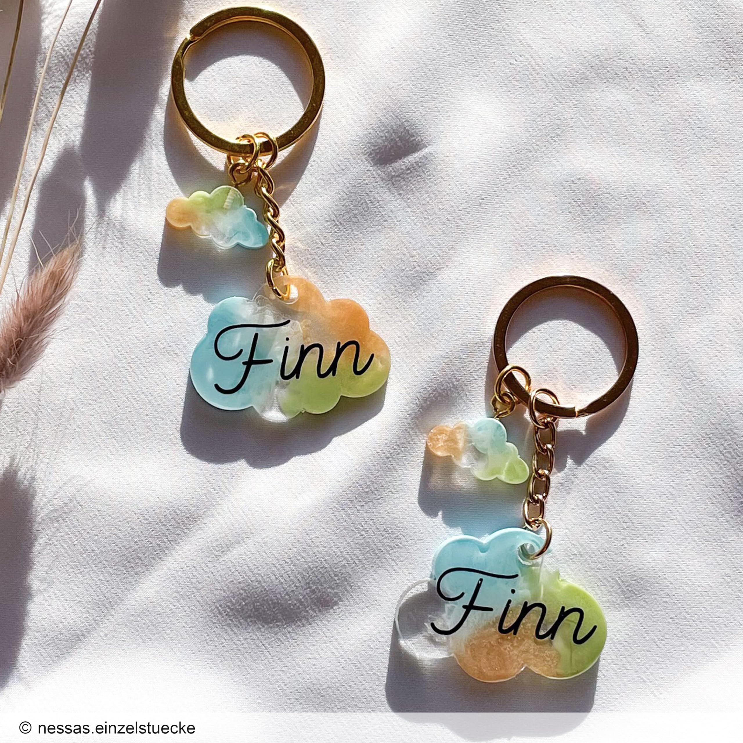 MelbMolds Moule en silicone pour résine époxy en forme de mini nuage : Créez des porte-clés et bijoux DIY
