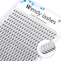 Vista 23 de Racimos de pestañas 60D/80D, extensiones de pestañas DIY, pestañas rizadas D, racimos de pestañas esponjosas, longitud mixta 12-16 mm, racimos