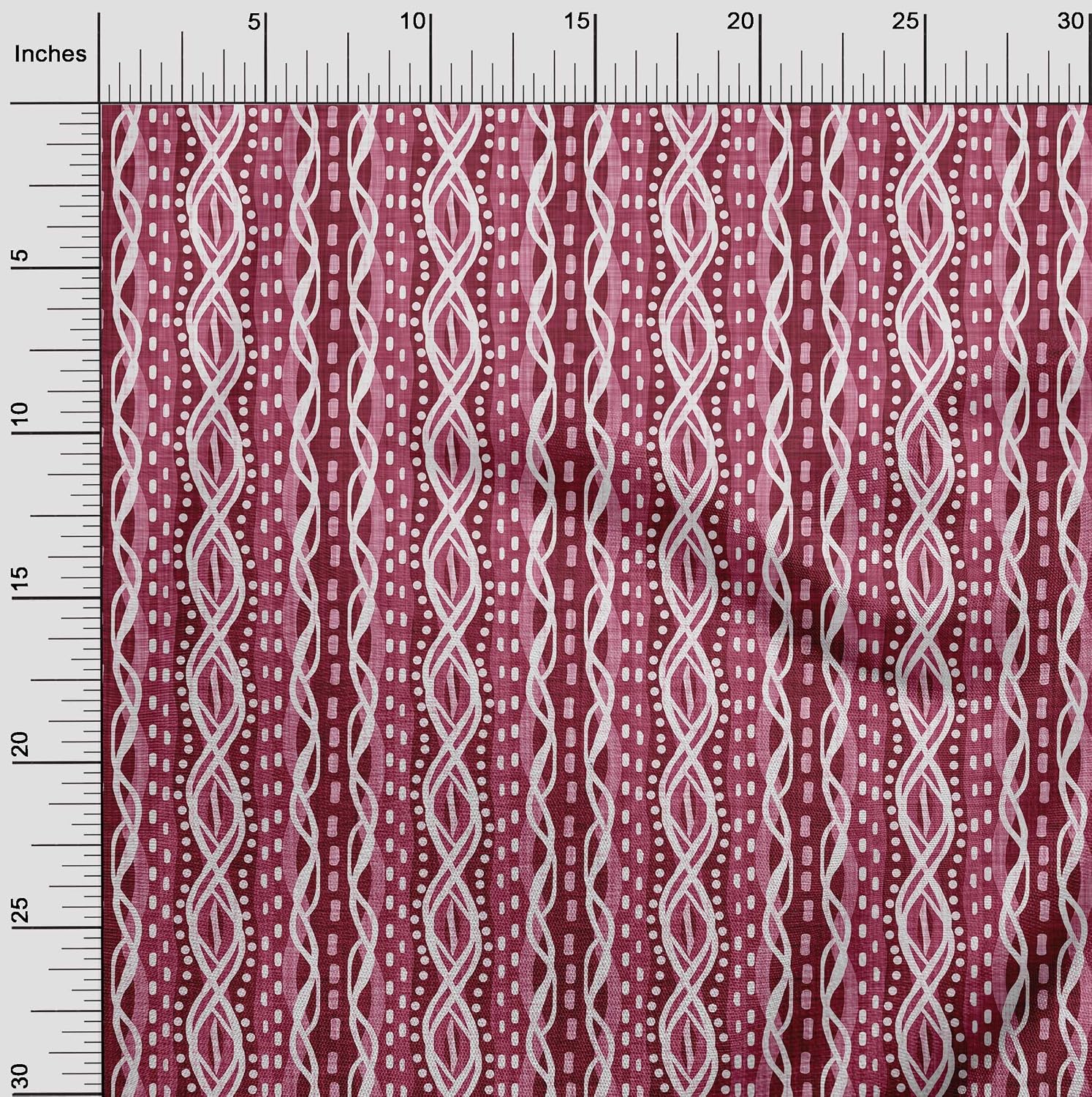 oneOone Cotton Flex Magenta Fabric Asian Block Craft Projects Decor Fabric Printed By The Yard 40 Inch Wide
