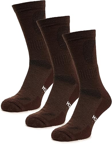 Merino.tech Calcetines de lana merino para mujeres y hombres, 85% lana merina, calcetines de senderismo estilo tripulación