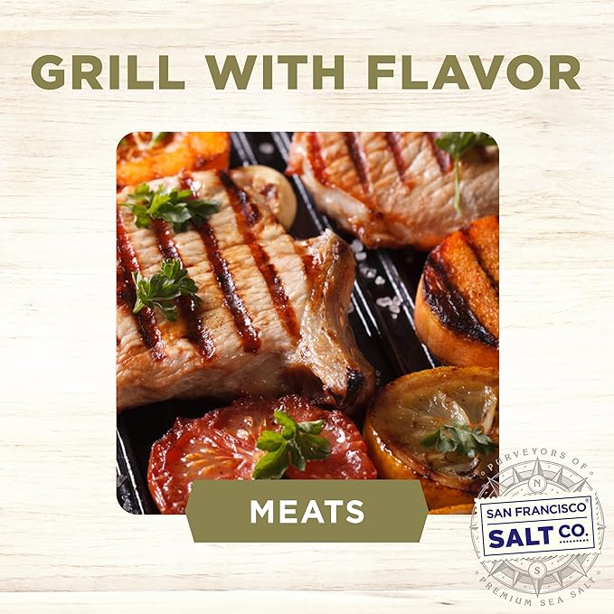 Introducing the 8 oz. Chef's Jar of French Grey Sea Salt - Sel Gris by the renowned San Francisco Salt Company. Harvested meticulously from the coastal salt ponds of France, this gourmet salt is truly a culinary treasure. Employing traditional methods passed down through generations, the salt is carefully hand-harvested and then naturally sun-dried, resulting in a salt that is both flavorful and brimming with essential minerals and trace elements.