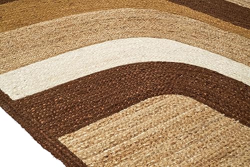 Miniatura 5 de ARTS OF JAIPUR Collection - Alfombra de pasillo de yute natural de 3 x 10 pies, alfombra de pasillo de cocina, alfombra de pasillo para interiores y