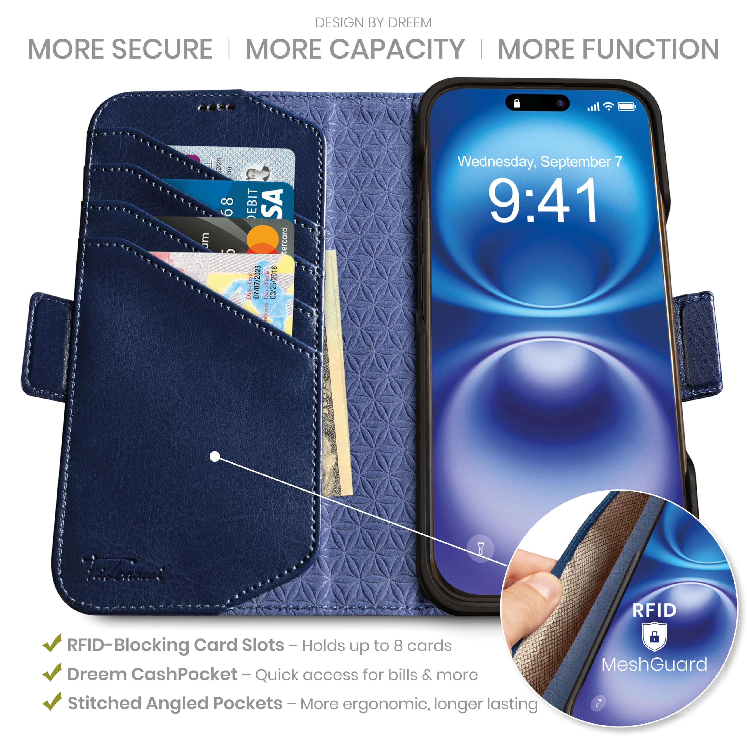 Dreem iphone 16 plus ケースウォレット Amazon.co.jp: Dreem iphone 16 plus ケースウォレット、画期的な