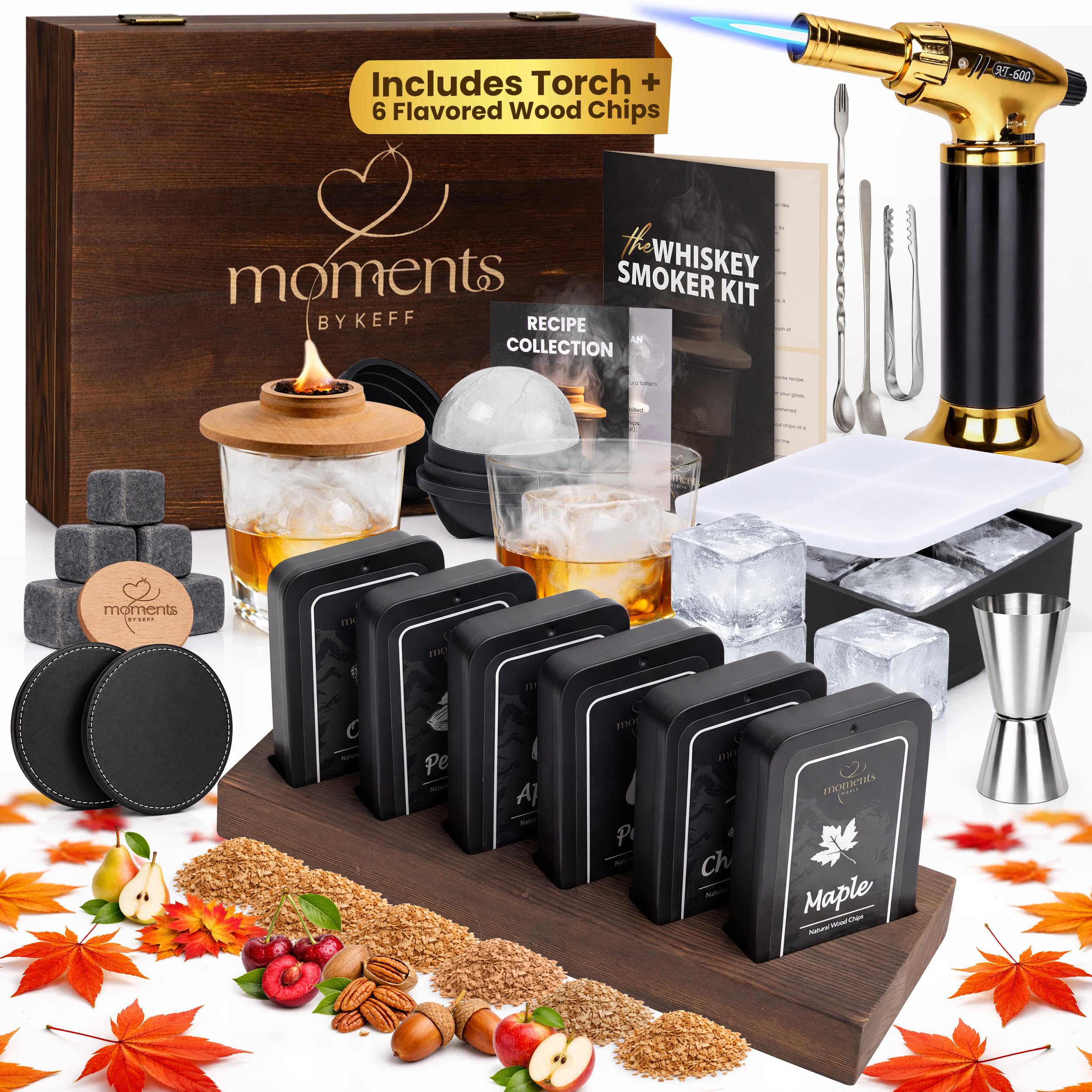 Premium Whiskey Smoker Kit