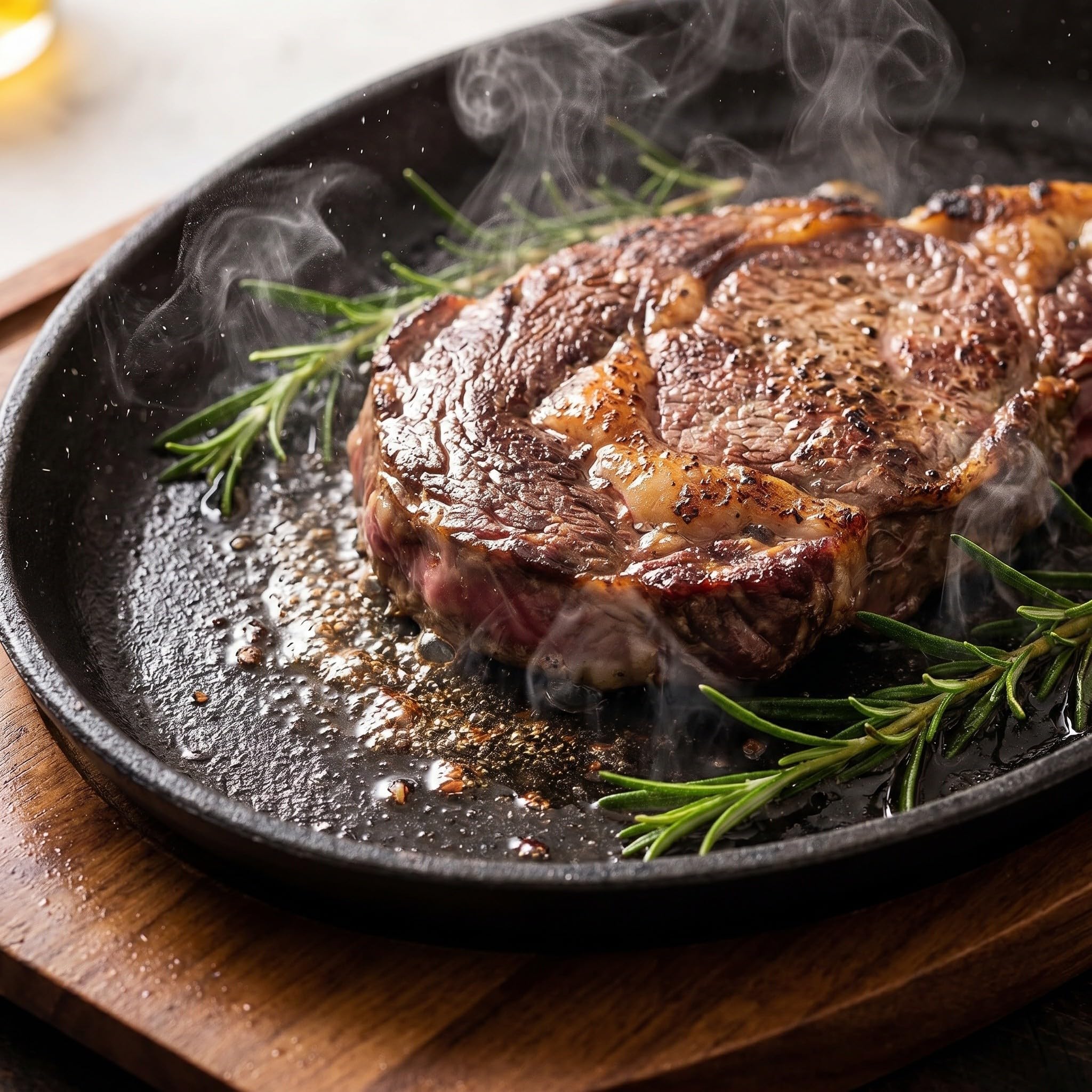 Operitacx Plaque de cuisson pour fajitas : Poêle à fajitas avec base en bois - Poêle ovale - Plaque de service et support pour teppanyaki, idéale pour les restaurants et les barbecues.